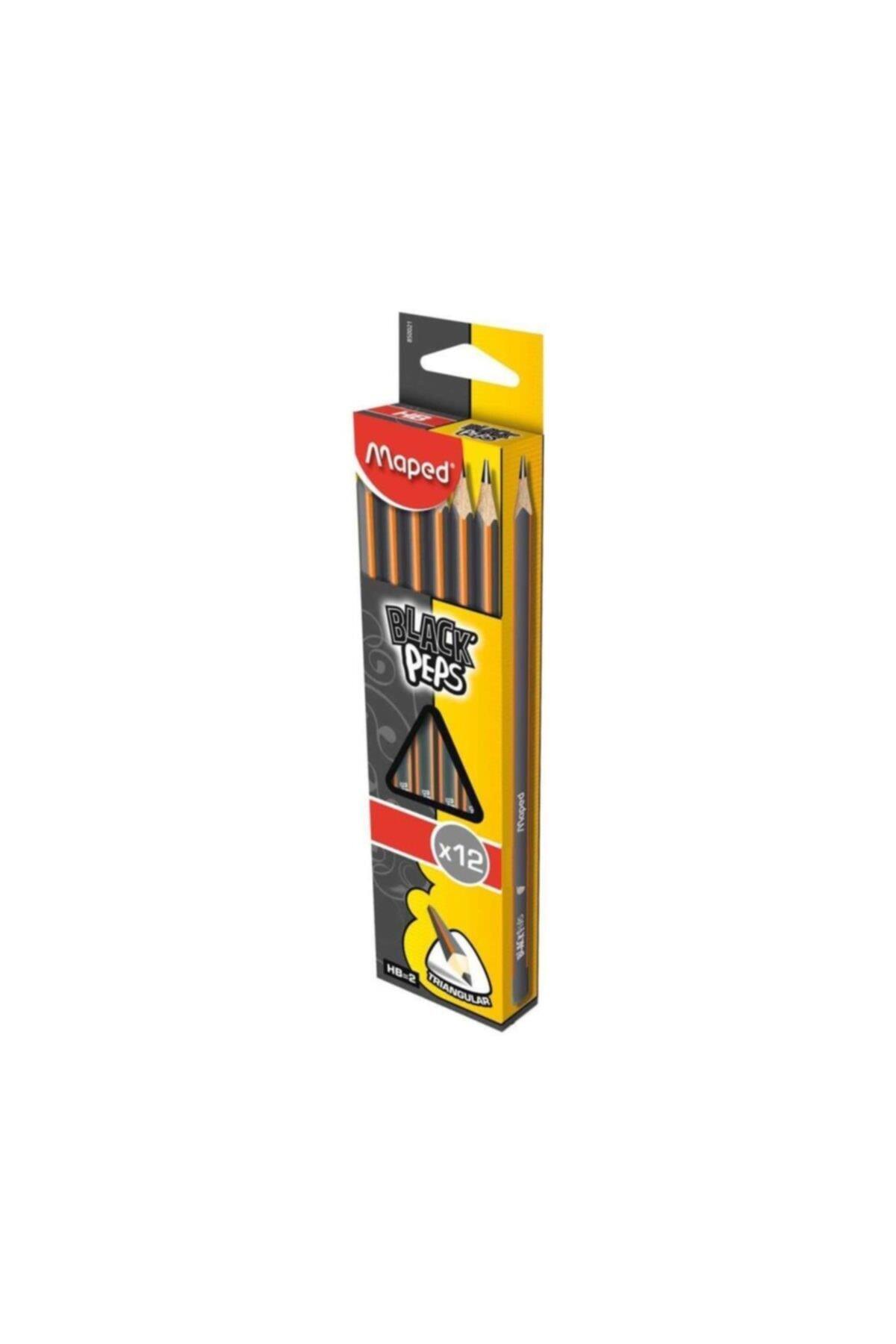 Maped Kurşun Kalem Black Peps B (12 Li Paket)