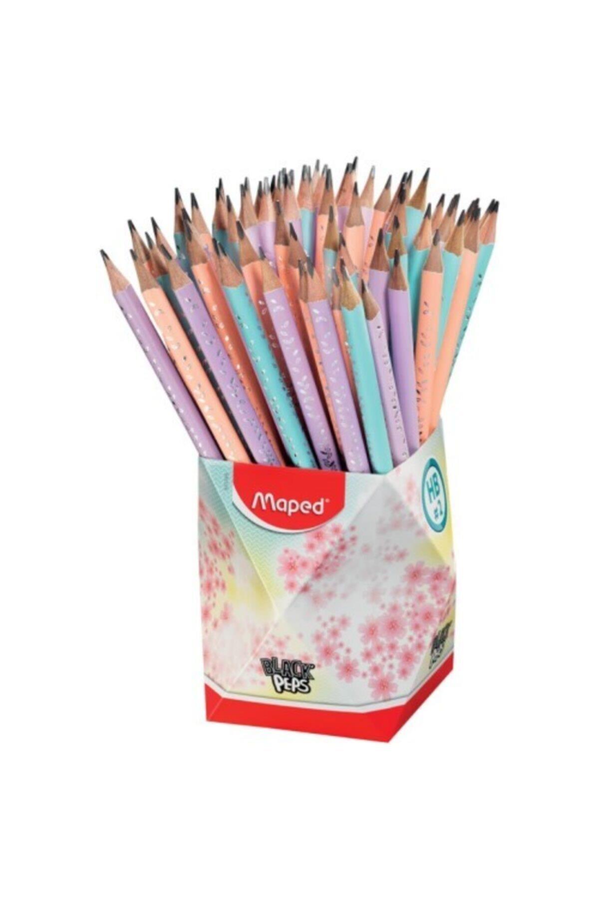 Maped Kurşun Kalem Silgili Pastel Renkli Kurşun Kalem 72 Li Paket