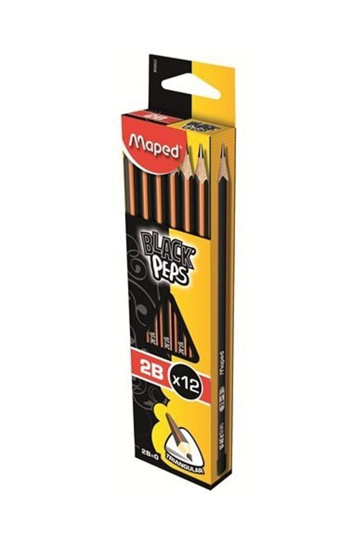 Maped Kurşun Kalem Siyah Pep S 2b 12 Li