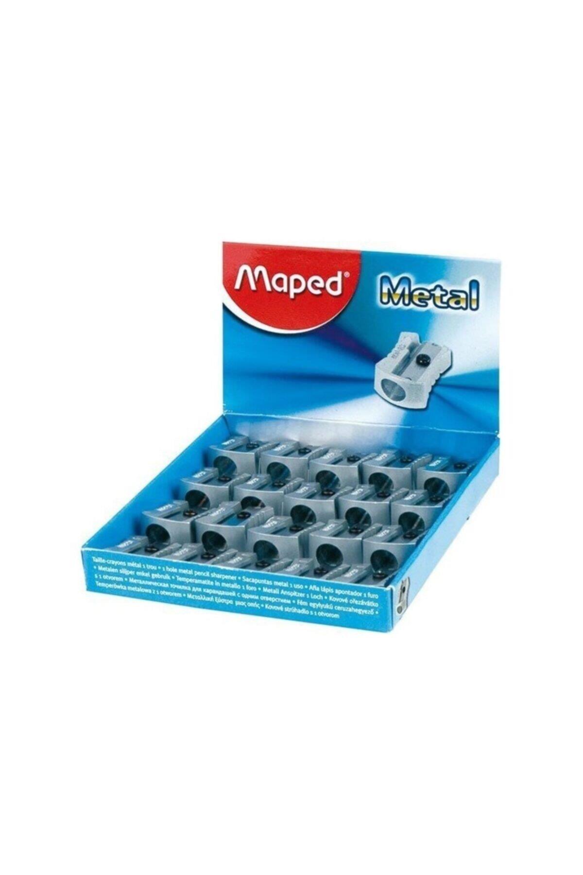 Maped Öğrenci Klasik Metal Kalemtraş (20 Li Paket)
