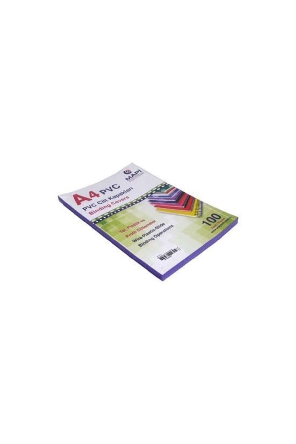 Mapi Cilt Kapağı Plastik Opak A4 160 Micron Mor (100 Lü Paket)