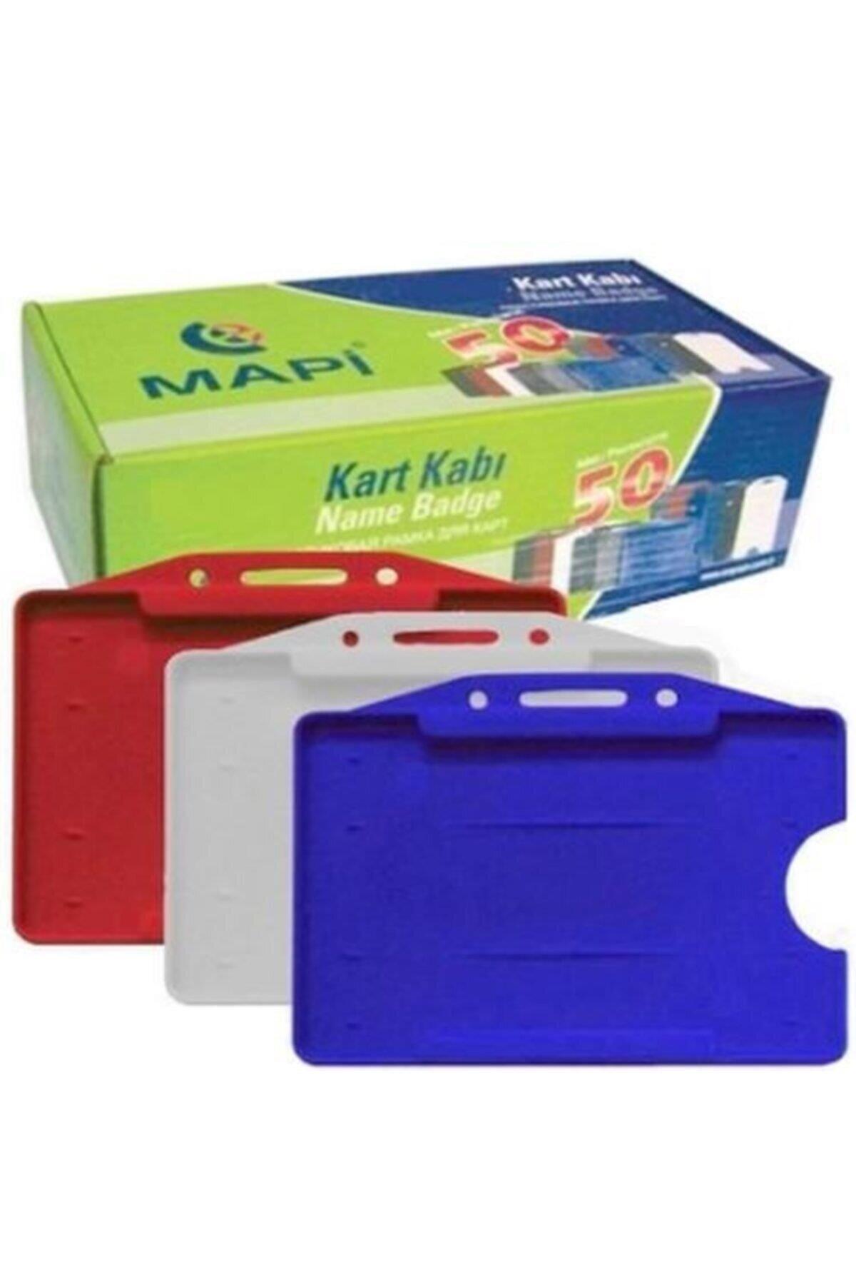 Mapi Kart Kabı Yatay Beyaz (50 Li Paket)