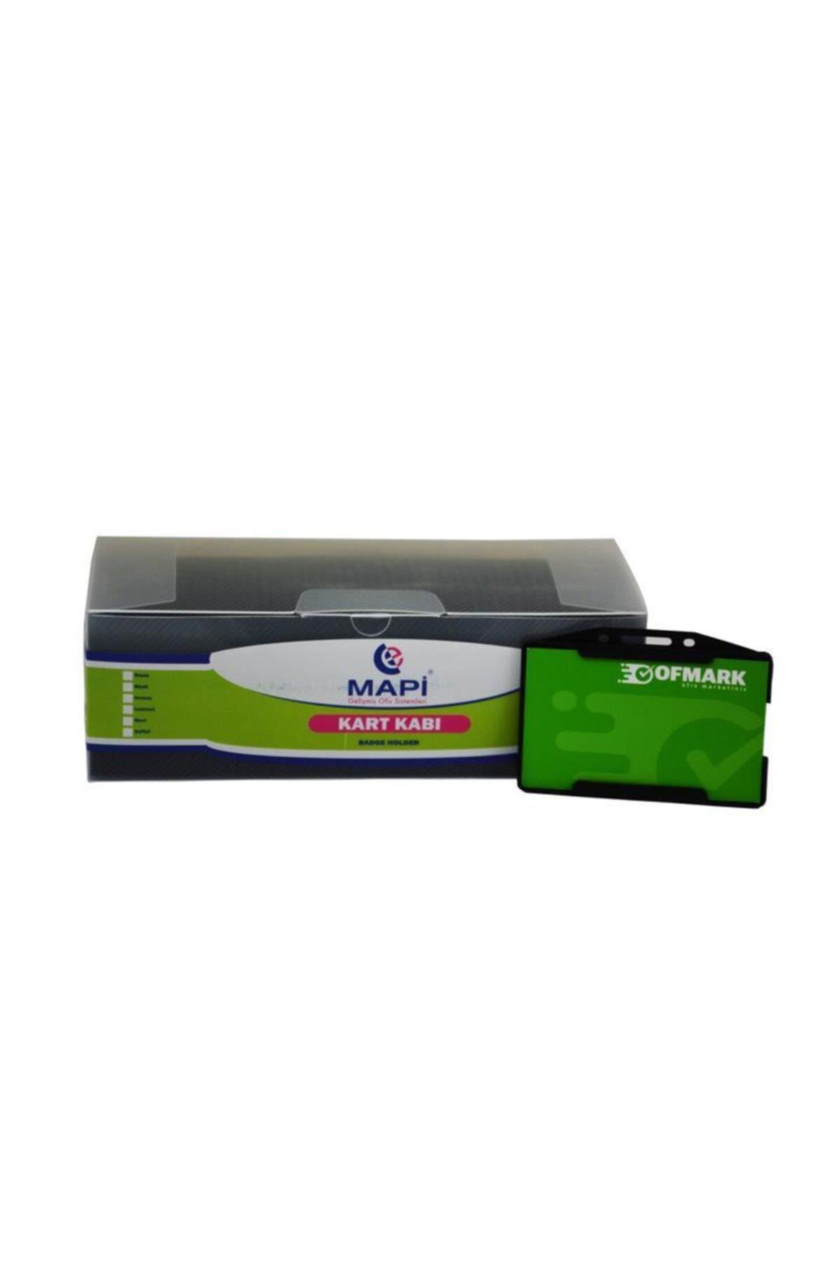 Mapi Plastik Yatay Kart Koruyucusu 54mm X 86mm Siyah (50 Li Paket)