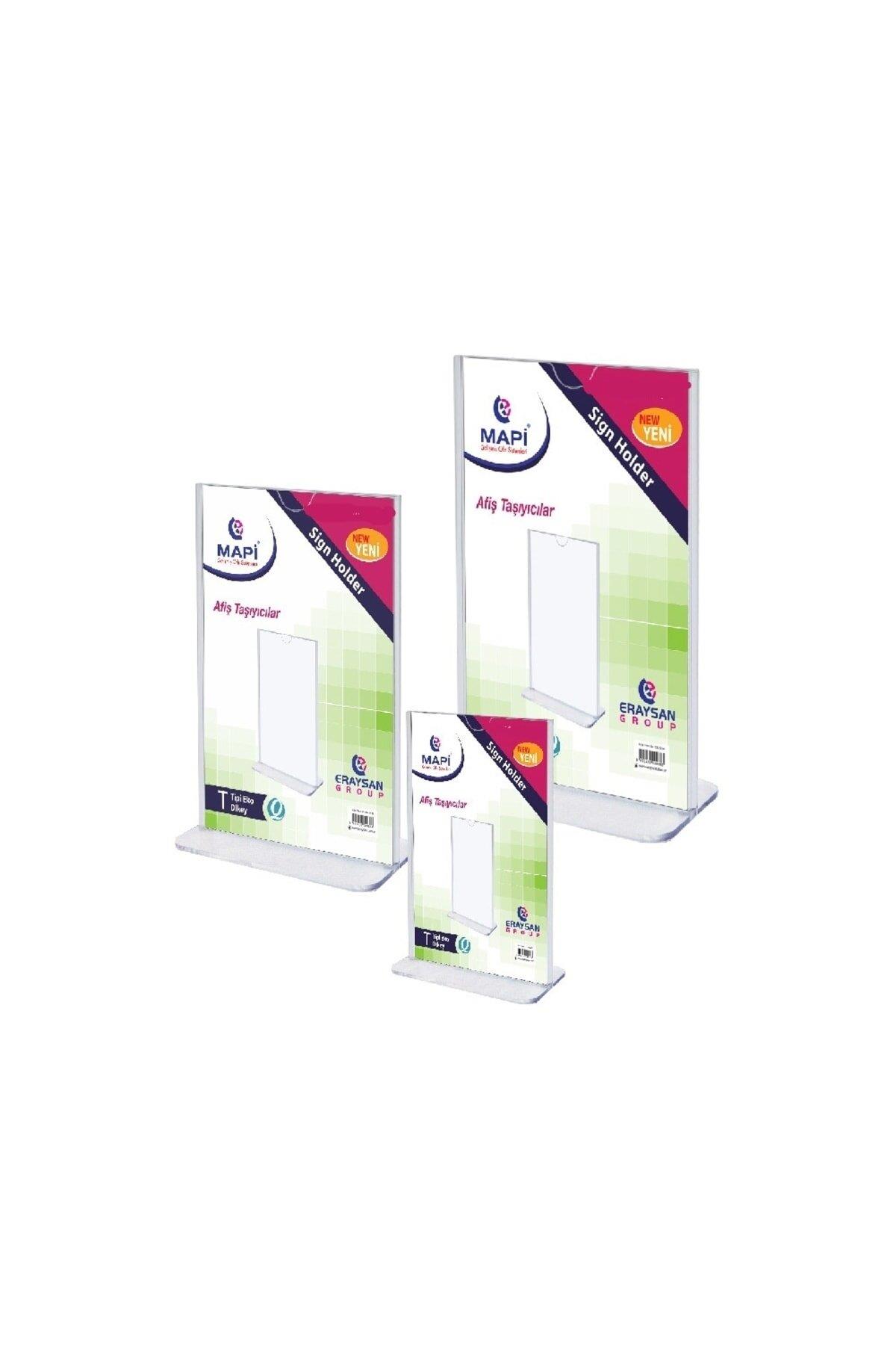 Mapi T Tipi Dikey Akrilikler A4 210 x 297 mm Broşür Standı