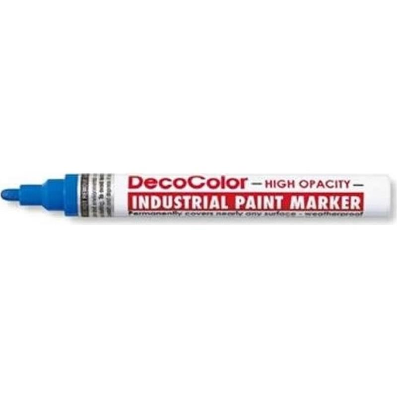 Marvy Markör İndustrıal Paint Suya Ve Isıya Dayanıklı Fiber Uç 4.5 MM Mavi 728