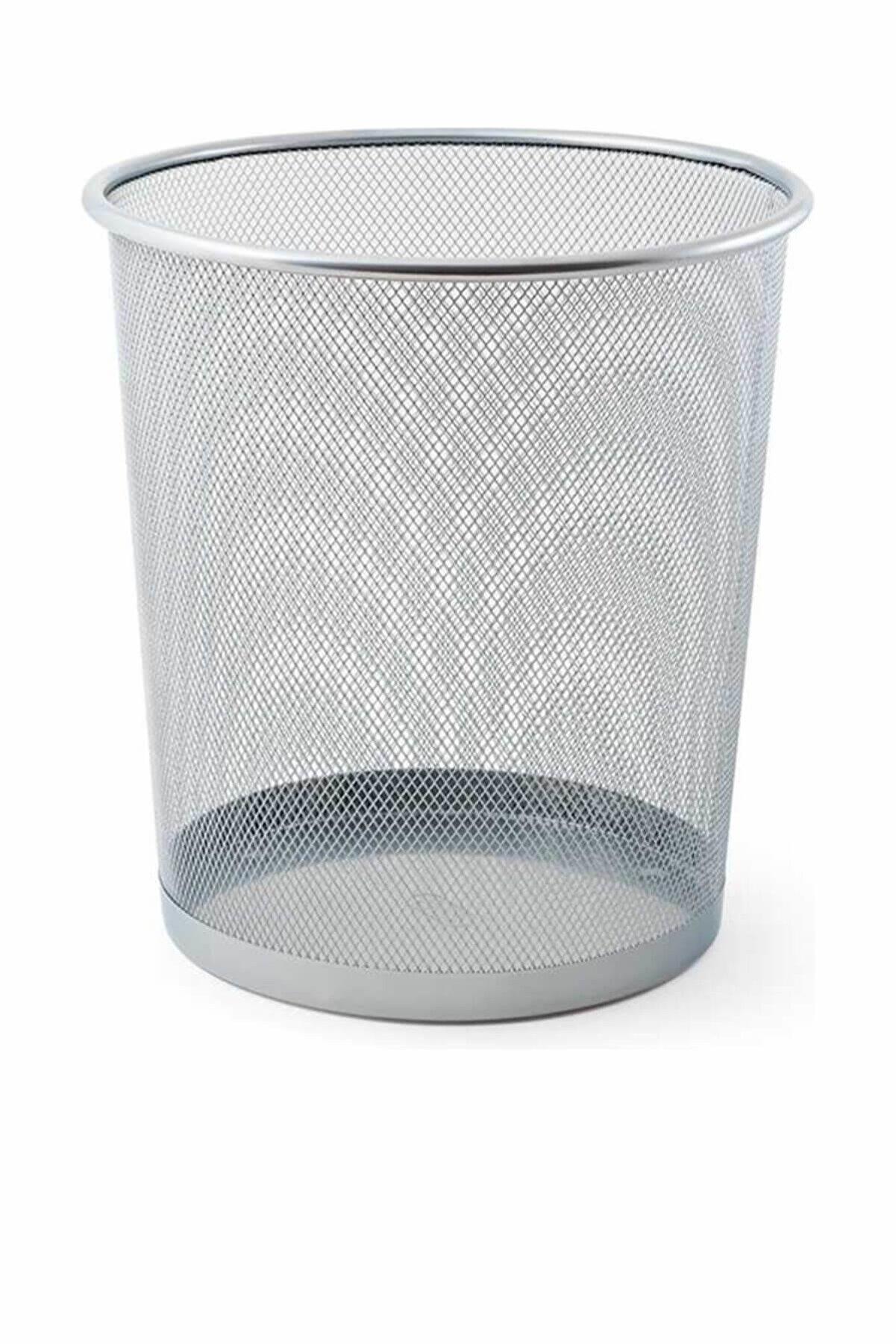 Mas Çöp Kovası Metal Tam Perforeli 10 Litre Gri