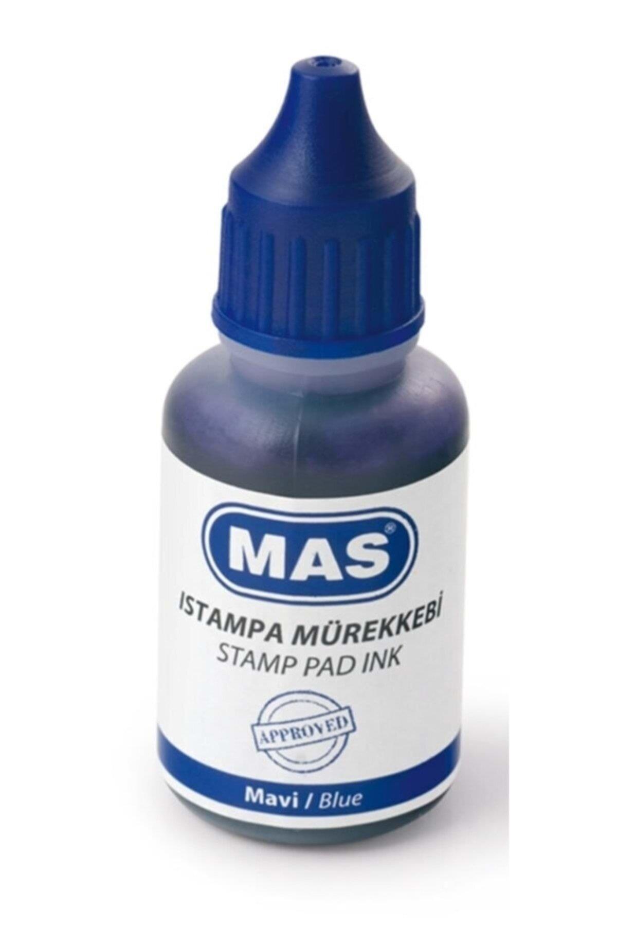 Mas Istampa Mürekkebi 20 ML Mavi Istampa Mürekkebi