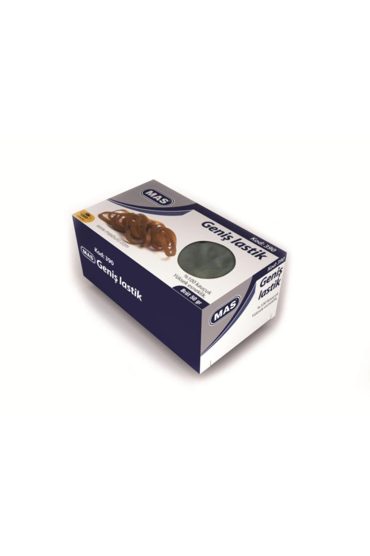 Mas Lastik Kutu Geniş 50 gram Paket Lastiği (5 Kutu)