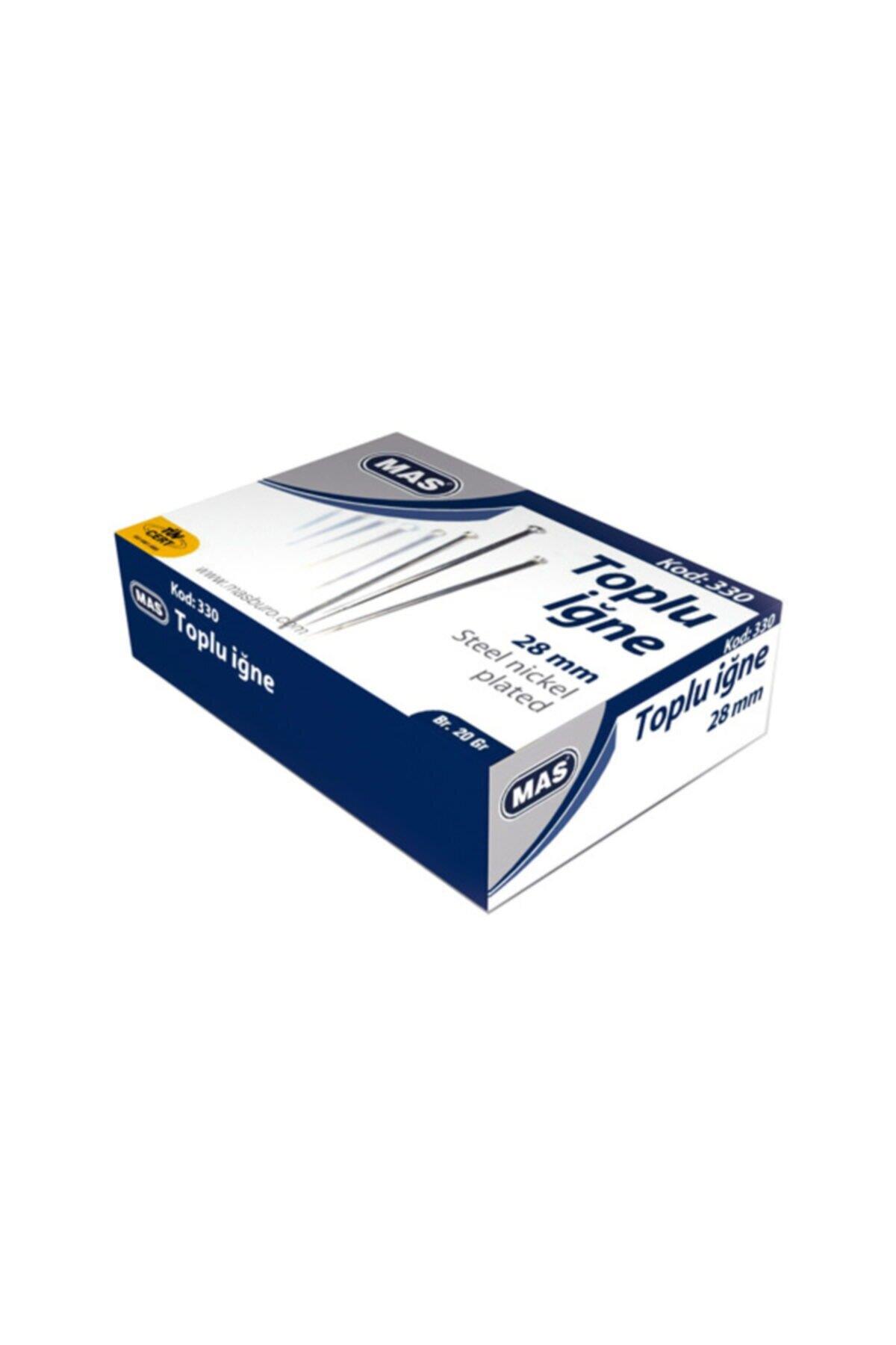 Mas Toplu İğne Nikel 28 MM 20 Gram (1 Paket 36 Kutu)