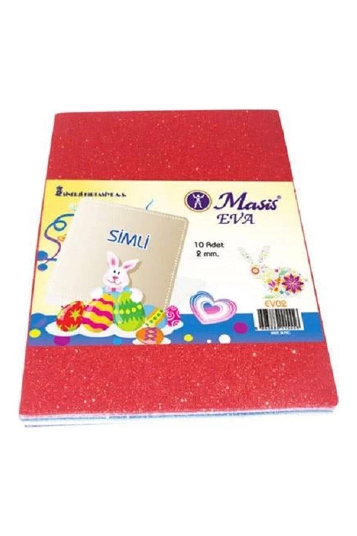Masis Eva Yapışkanlı Simli A4 2 MM 10 Lu