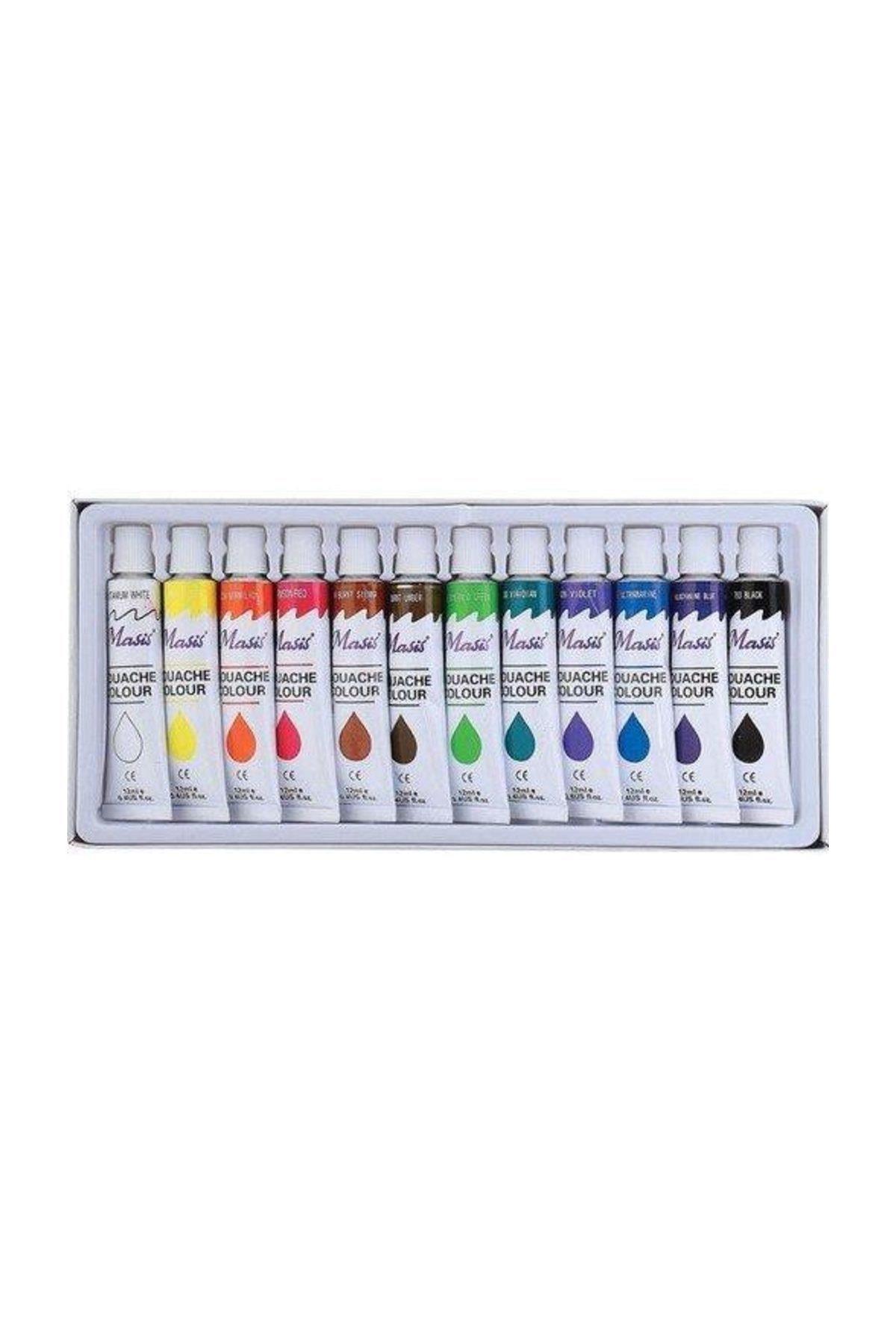 Masis Guaj Boya Tüp 12 ML 12 Renk BG12