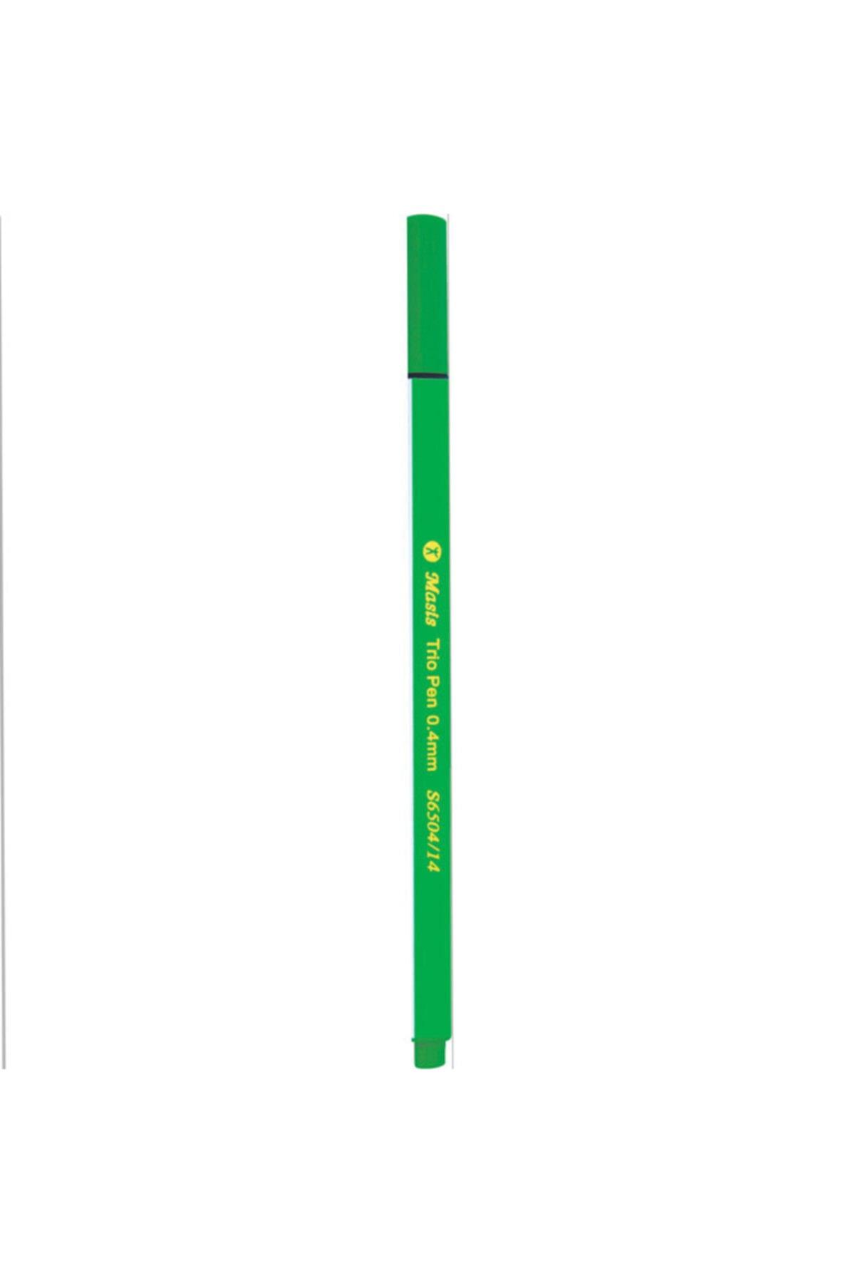 Masis Keçe Uç Kalem Açık Yeşil 10 Lu S6504-14 (1 Paket 10 Adet)
