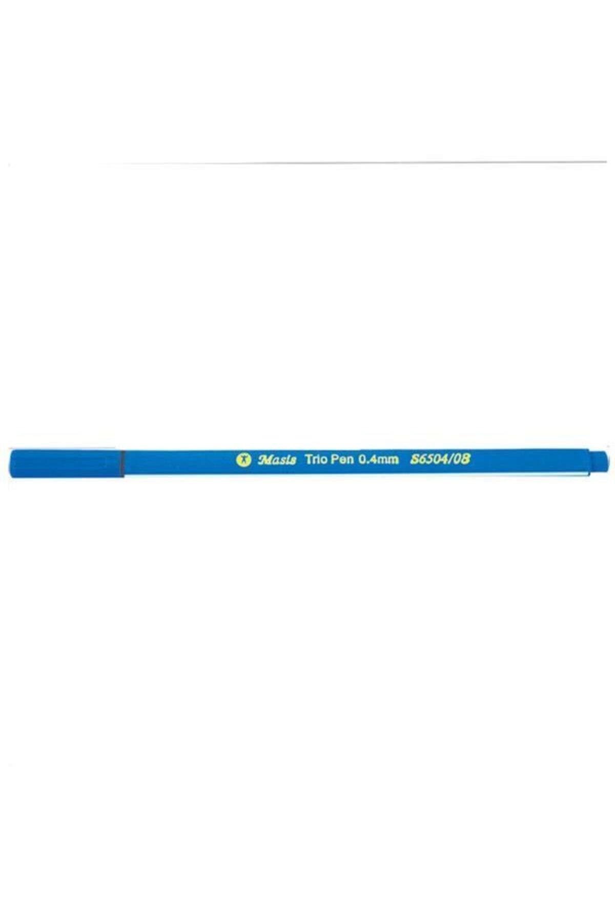 Masis Keçe Uç Kalem Mavi 10 Lu S6504-08 (1 Paket 10 Adet)