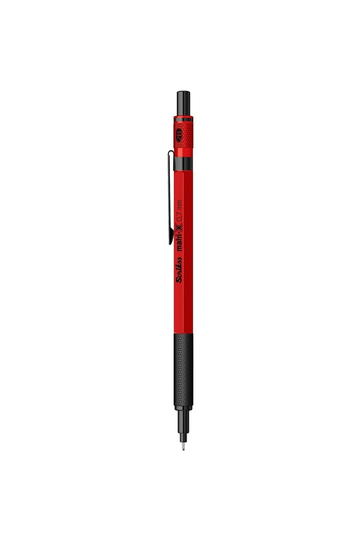 Scrikss Matri-x Versatil Kalem 0.7 Mm Kırmızı Uçlu Kalem