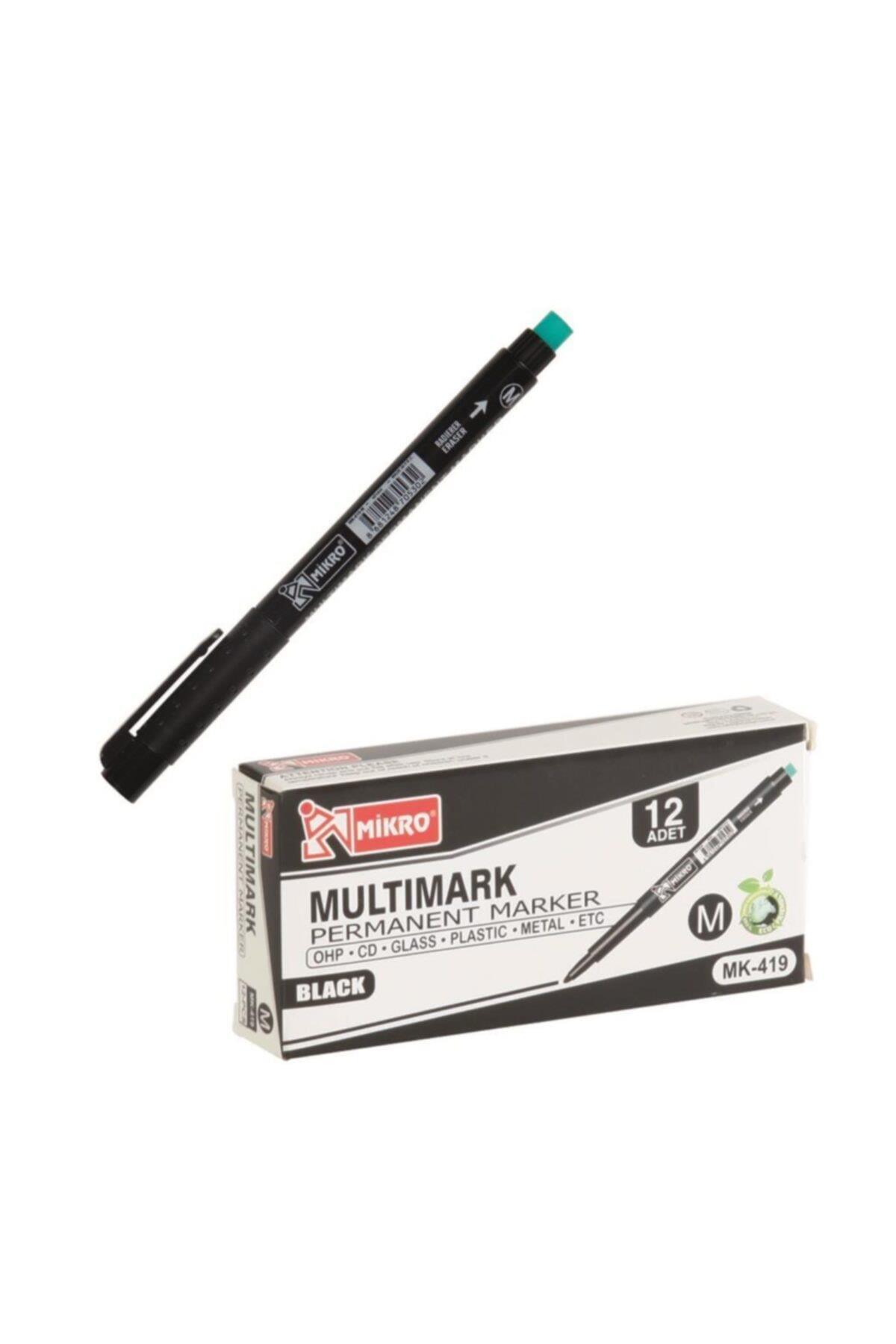 Mikro Cd Kalemi Permanent S Seri Siyah Mk-419 (12 Li Kutu)