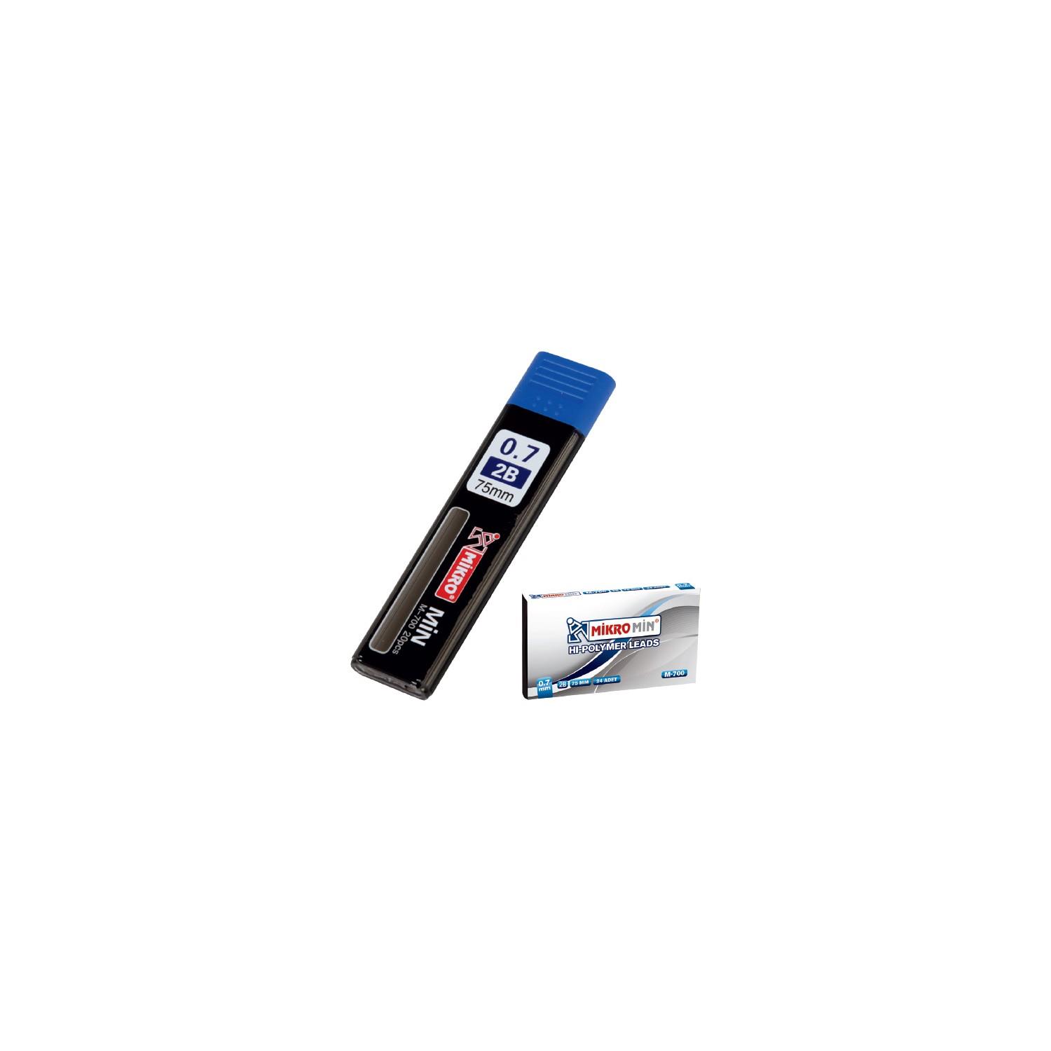 Mikro Uç 75 MM 2B Kalem Ucu 0.7 MM (1 Paket 24 Tüp Uç)