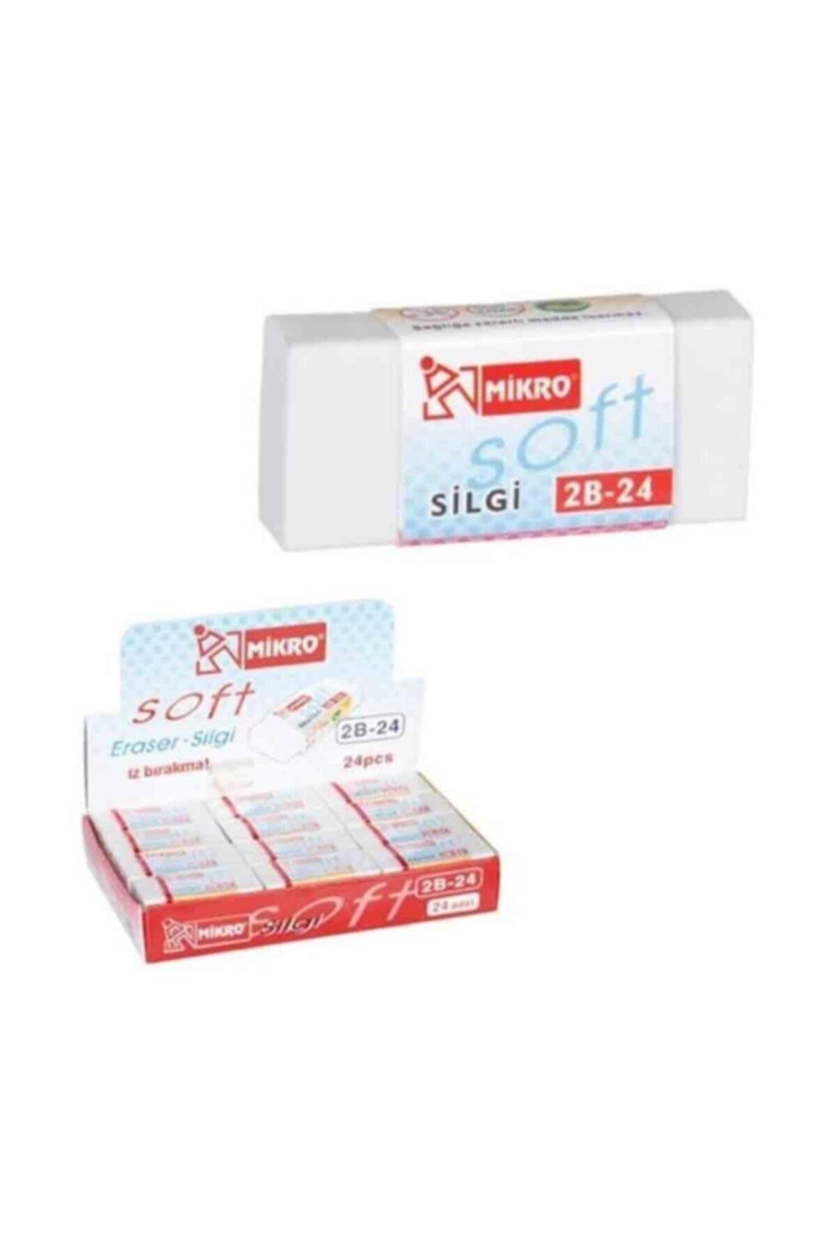 Mikro Süper Soft Silgi 2B Öğrenci Silgisi (24 Lü Paket)