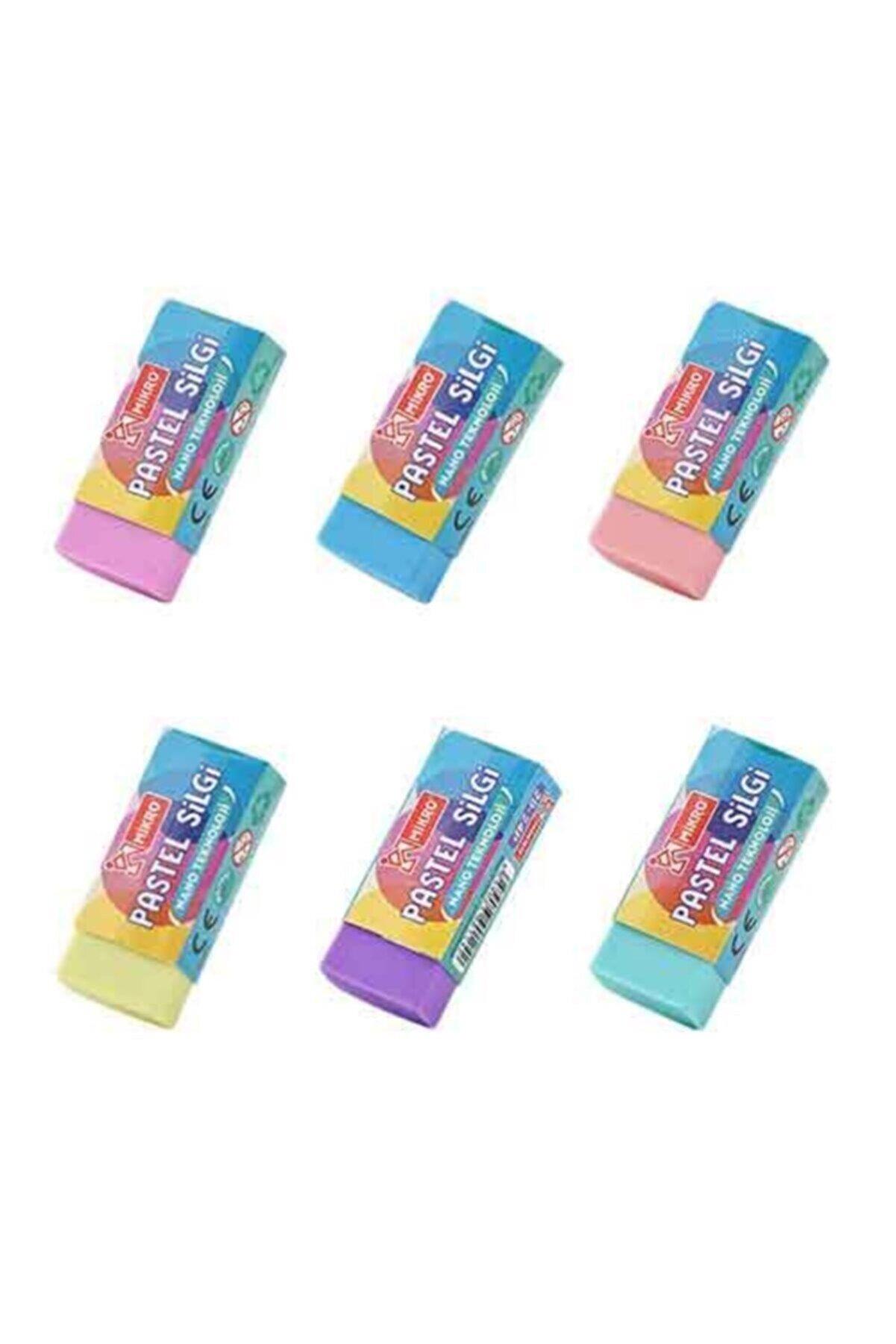 Mikro Soft Pastel Renkli Öğrenci Silgisi 2B (30 Lu Paket)