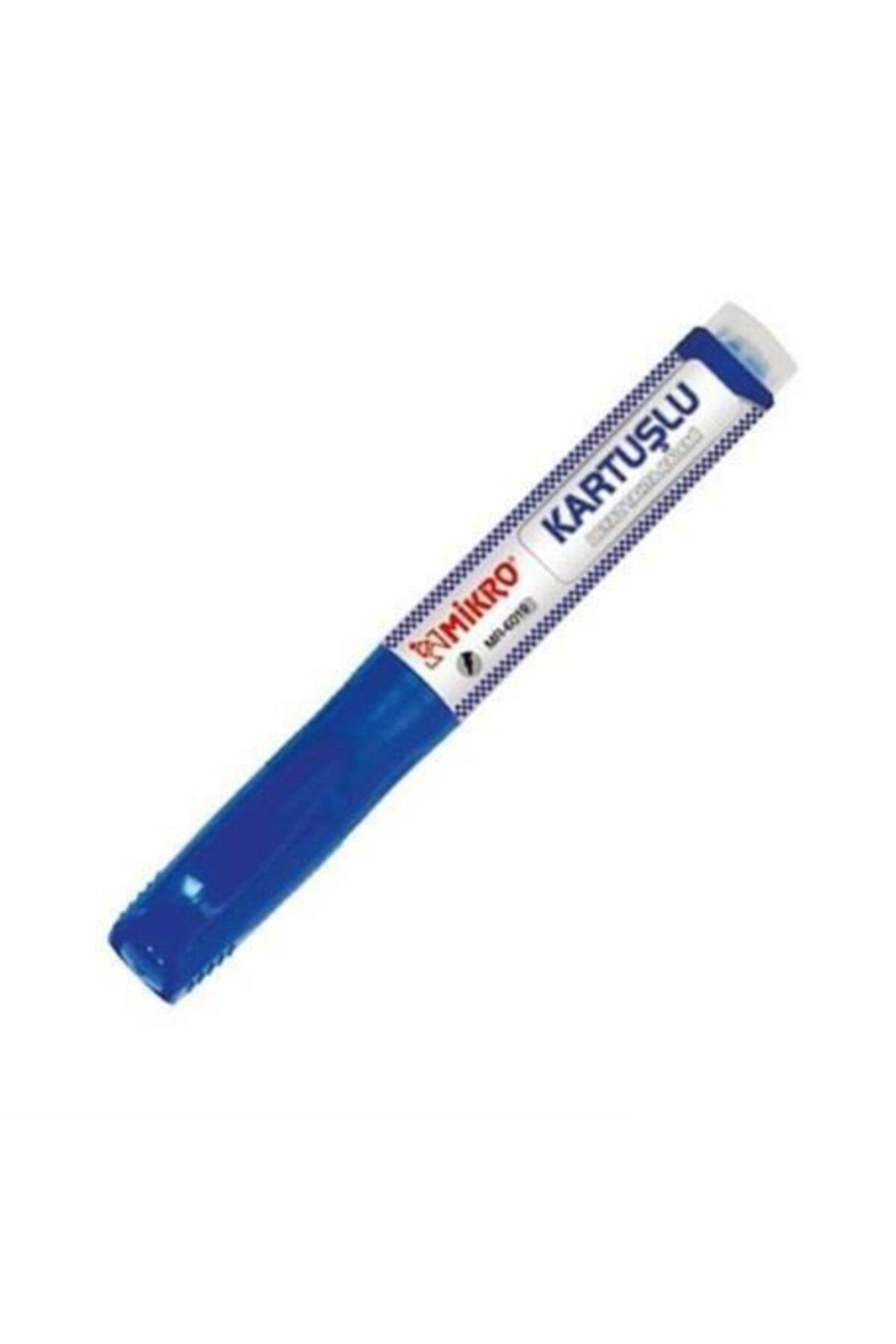 Mikro  Kartuşlu Tahta Kalemi Mavi 12 Li (1 Paket 12 Adet)