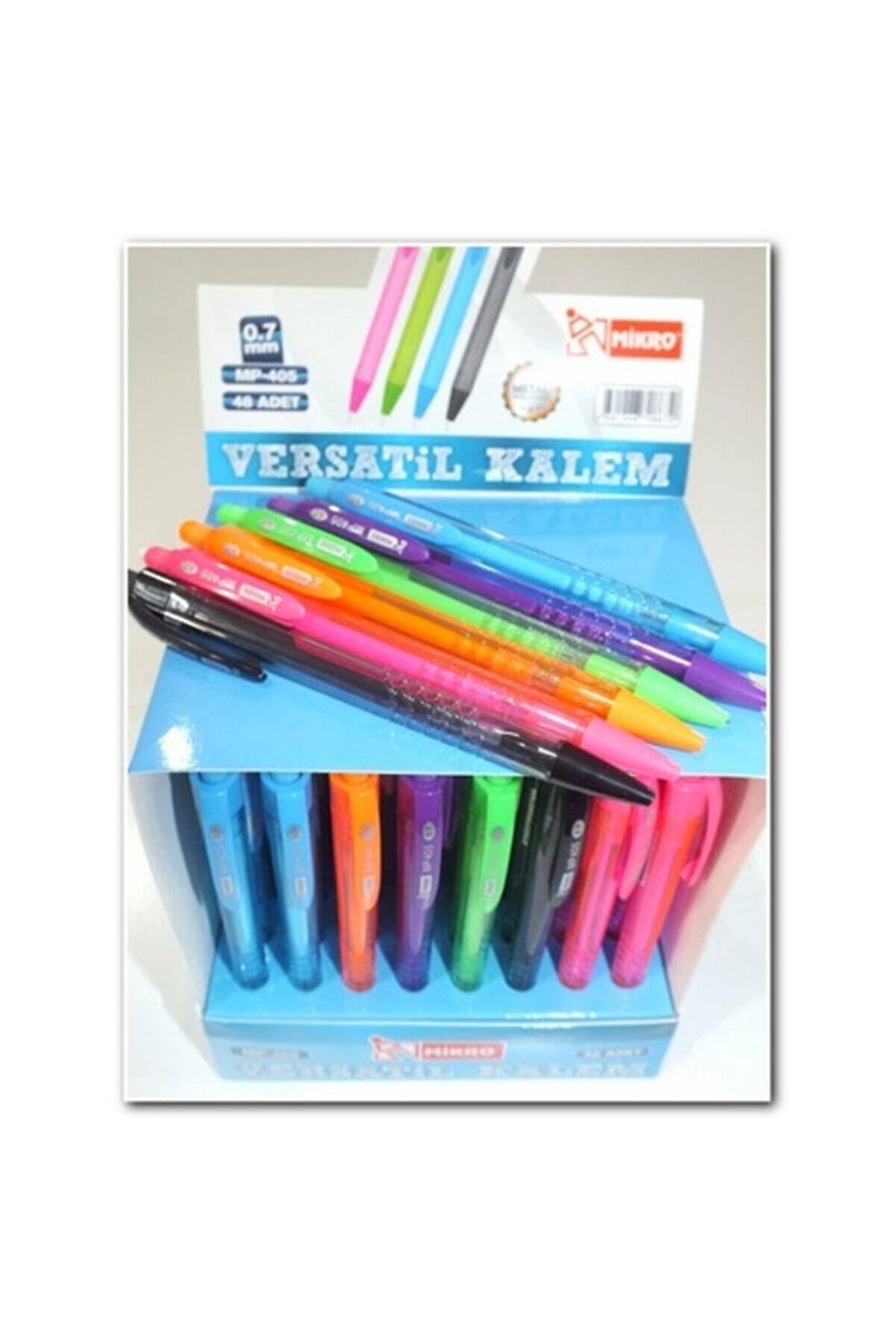 Mikro Silgili Versatil Kalem 0.7 Uçlu Kalem (48 Li Paket)