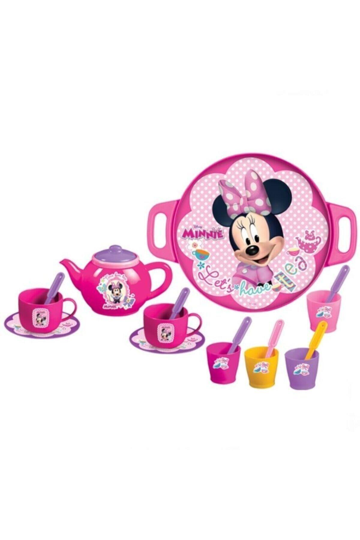 Minnie Mouse Tepsili Çay Seti