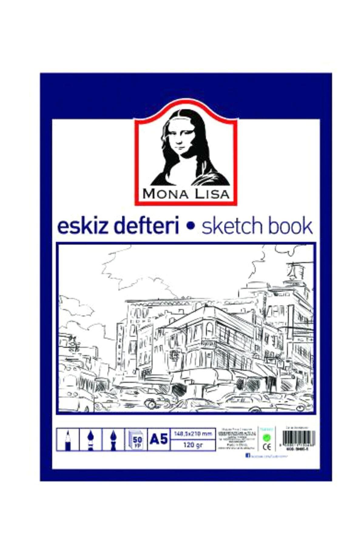 Monalisa Eskiz Defteri 50 Yaprak A5 120 Gram