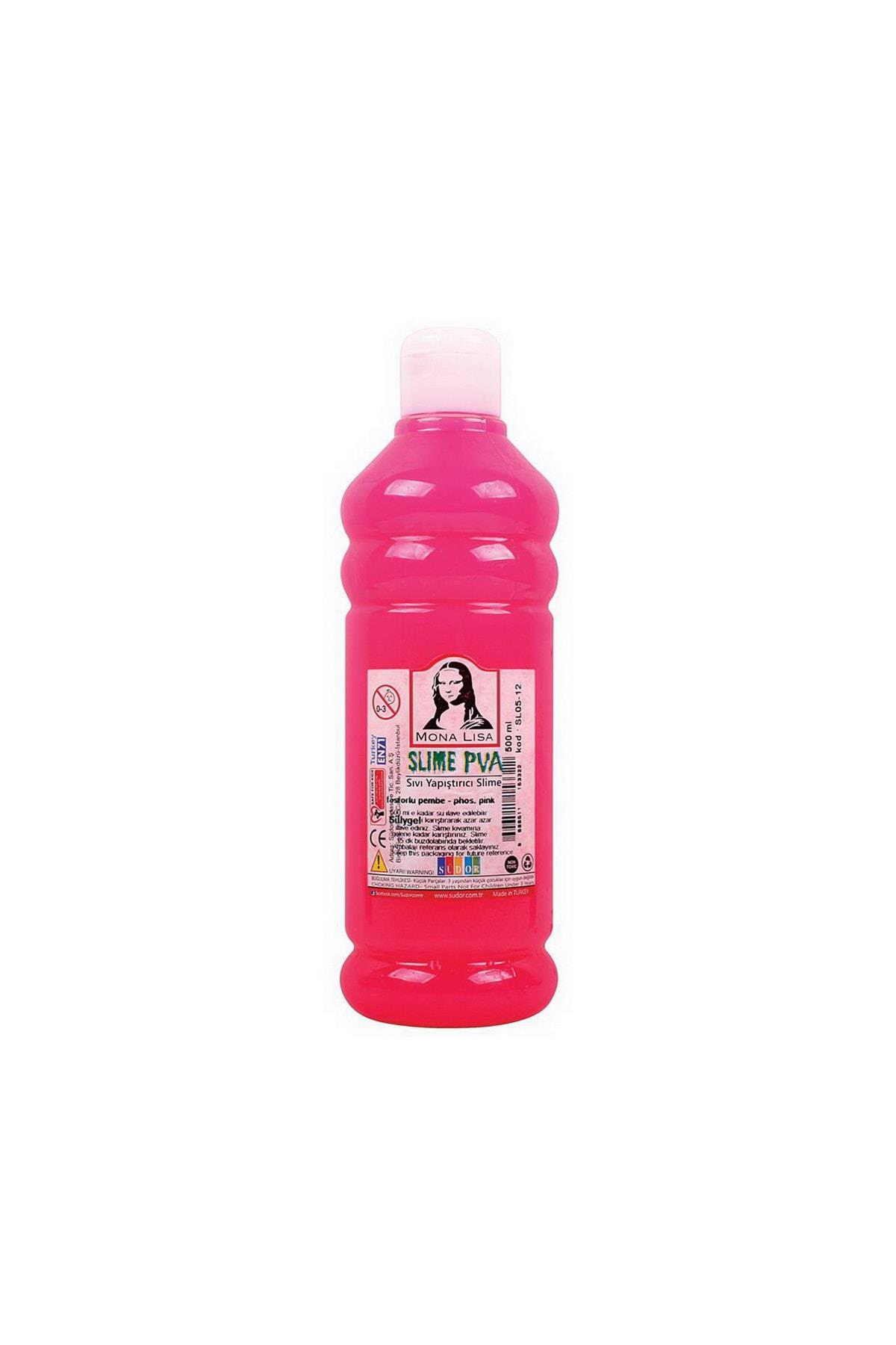 Monalisa Sıvı Yapıştırıcı Slime 500 ML Fosforlu Pembe SL05-12