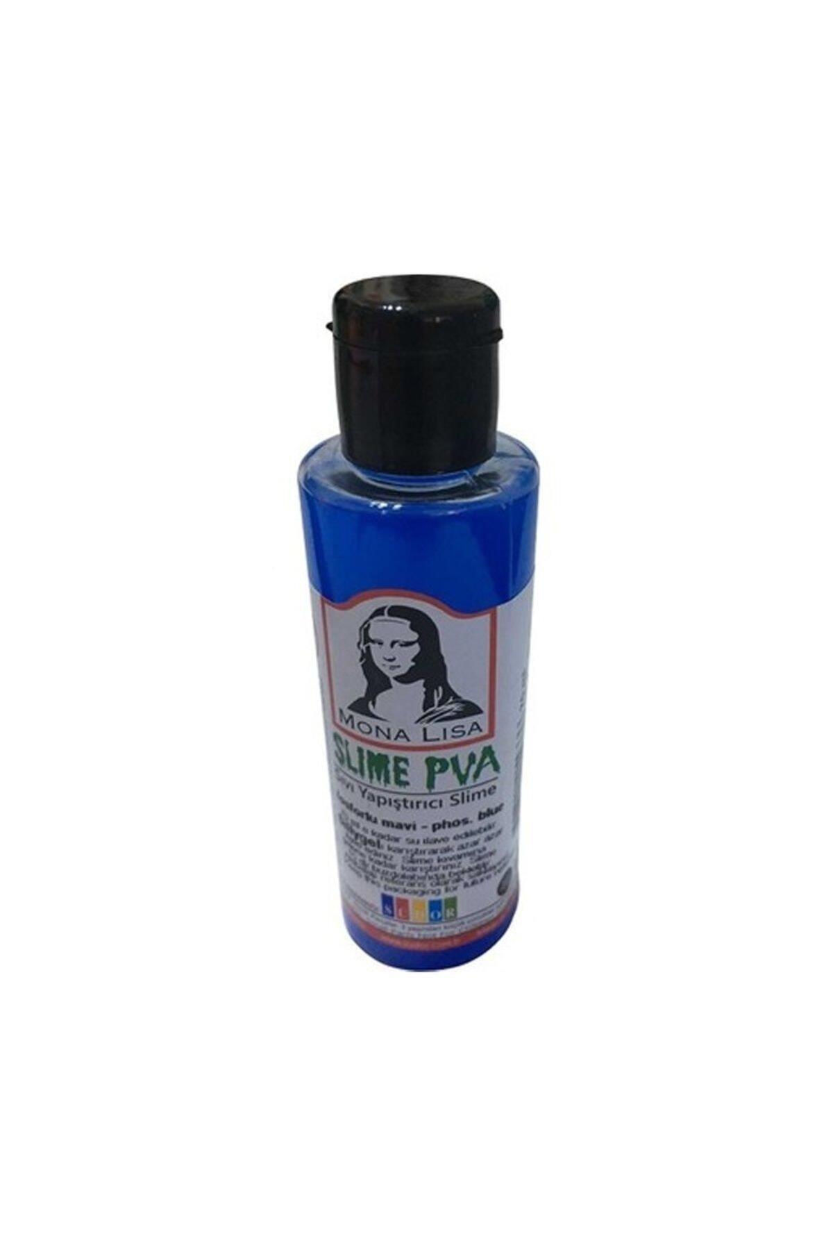 Monalisa Sıvı Yapıştırıcı Slime 70 ML Fosforlu Mavi SL01-13 (12 Li Paket)