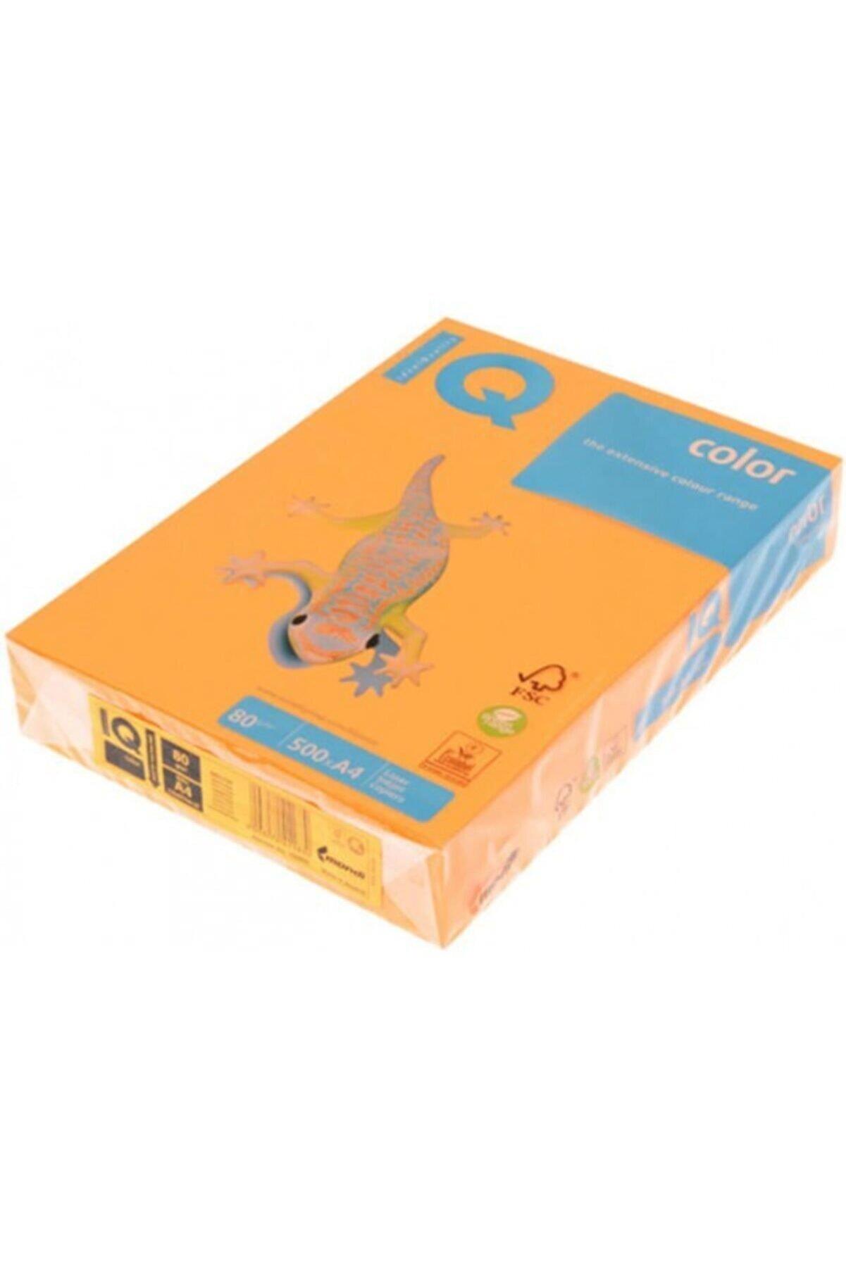 Mondi IQ Color Renkli Kağıt A4 80 Gr Fosforlu Turuncu 500 Lü (1 Koli 5 Paket)