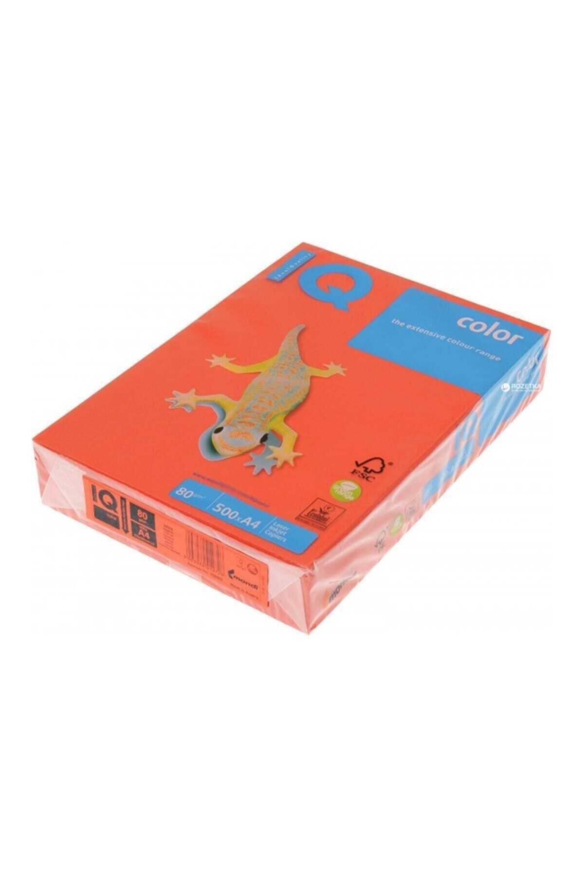 Mondi IQ Color Renkli Kağıt A4 80 Gr Koral Kırmızı (500 Lü Paket)