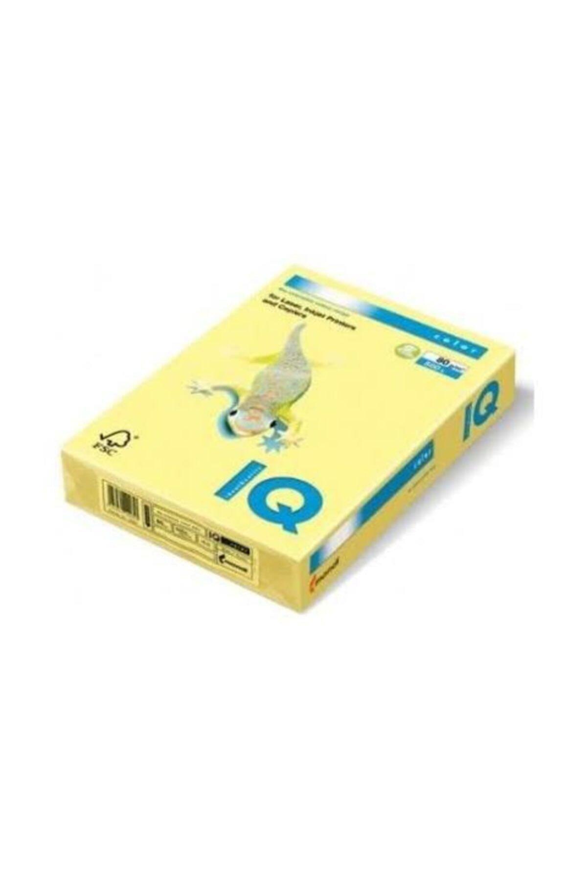 Mondi IQ Color Renkli Kağıt A4 80 Gr Açık Sarı (500 Lü Paket)