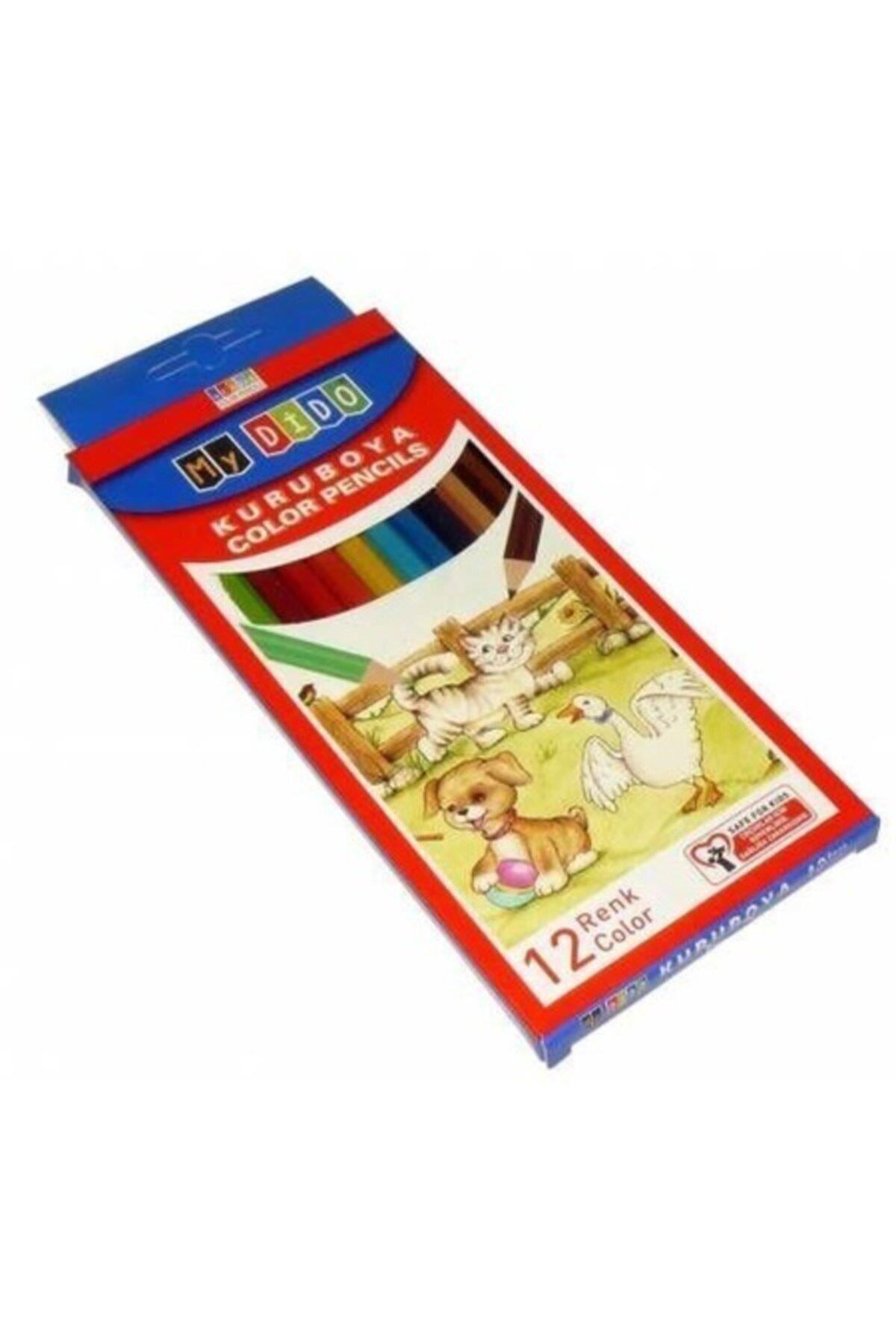 My Dido Kuru Boya Tam Boy 12 Renk Kuru Boya Kalemi