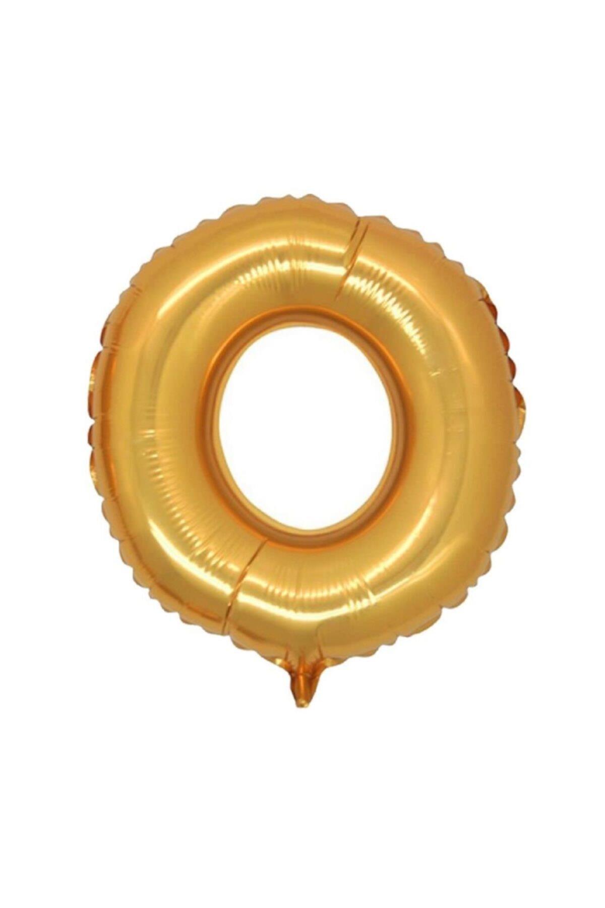 Nedi Folyo Balon 100 Cm Harf Şişirilmemiş Altın (O Harfi)