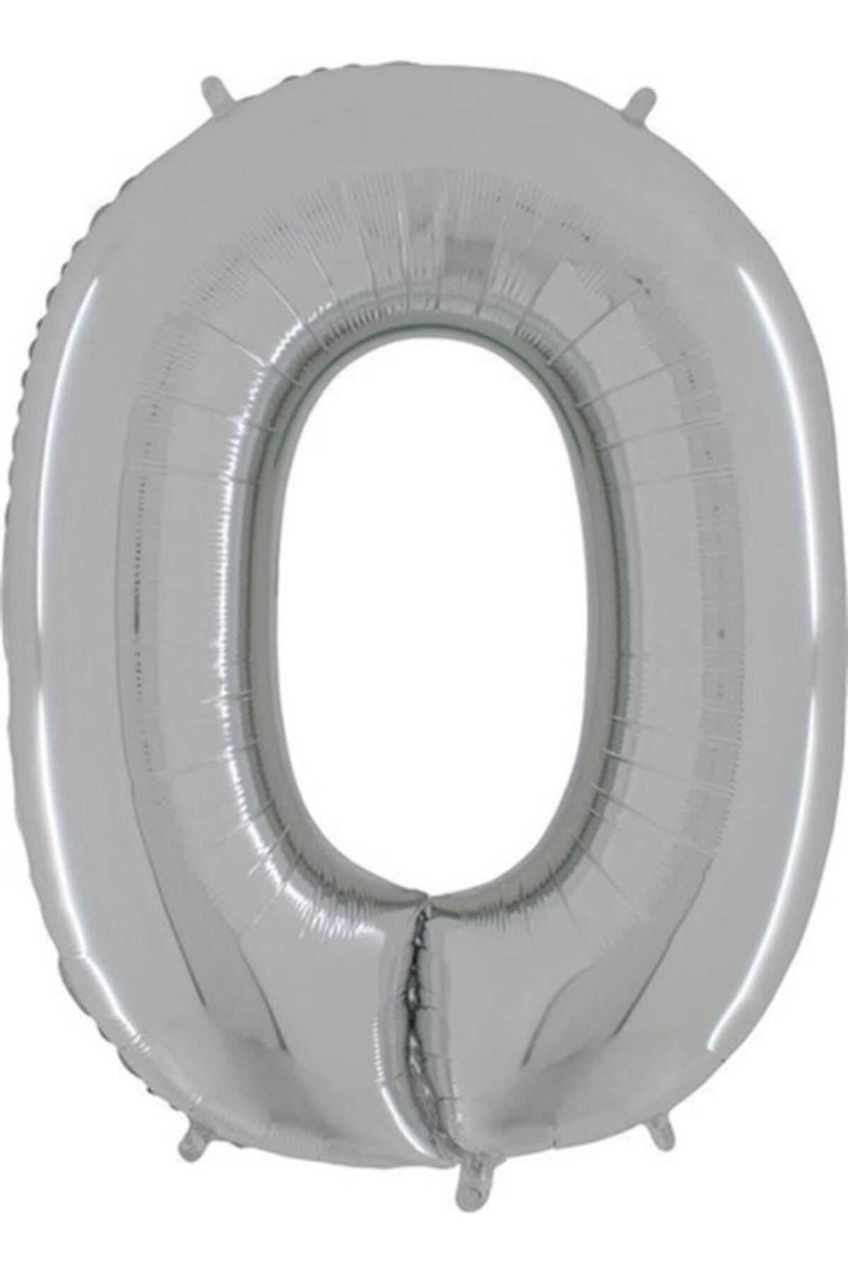 Nedi Folyo Balon Harf Şişirilmemiş Gümüş (O Harfi) 100 cm