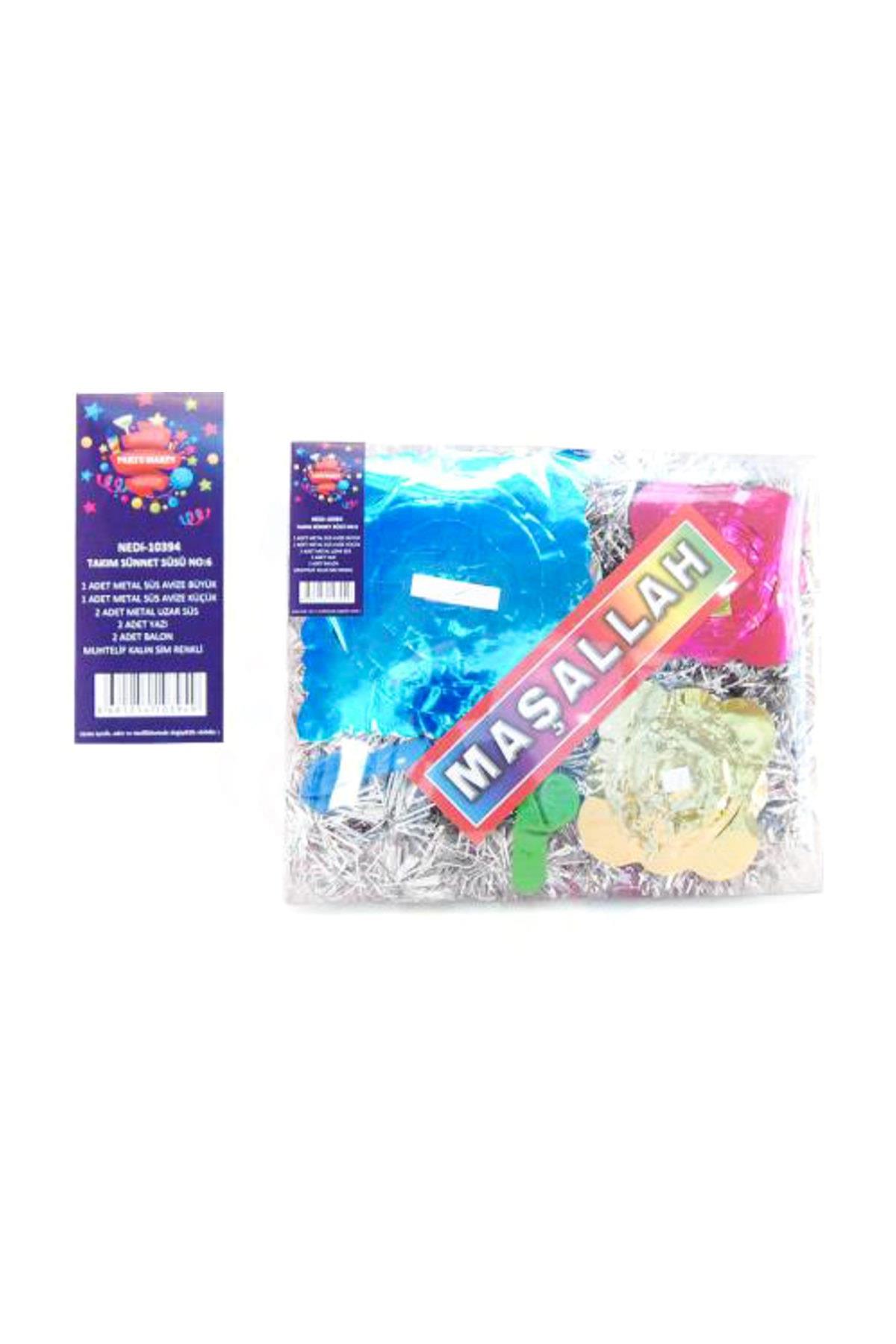 Nedi Paket Süs Takım Doğum Günü Şeffaf Kutulu Büyük Set 10391