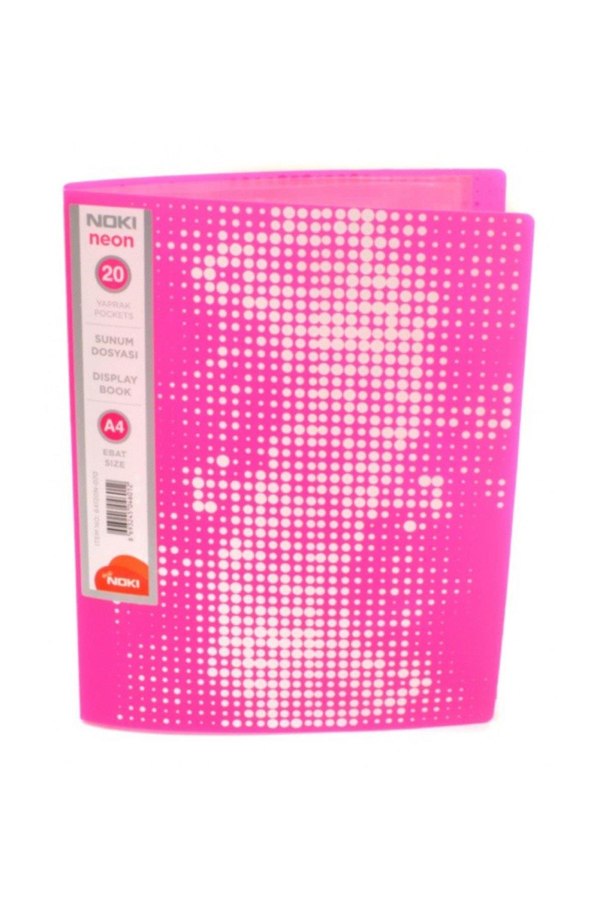 Noki Katalog (Sunum) Dosya Neon Seri 20 Lİ Pembe 64120N-070