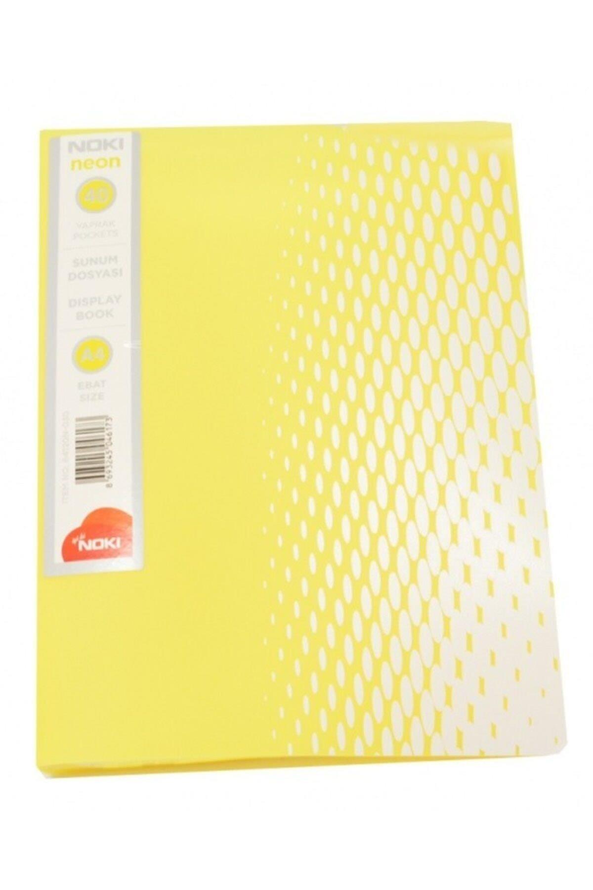 Noki Katalog (Sunum) Dosya Neon Seri 40 LI Sarı 64140N-030