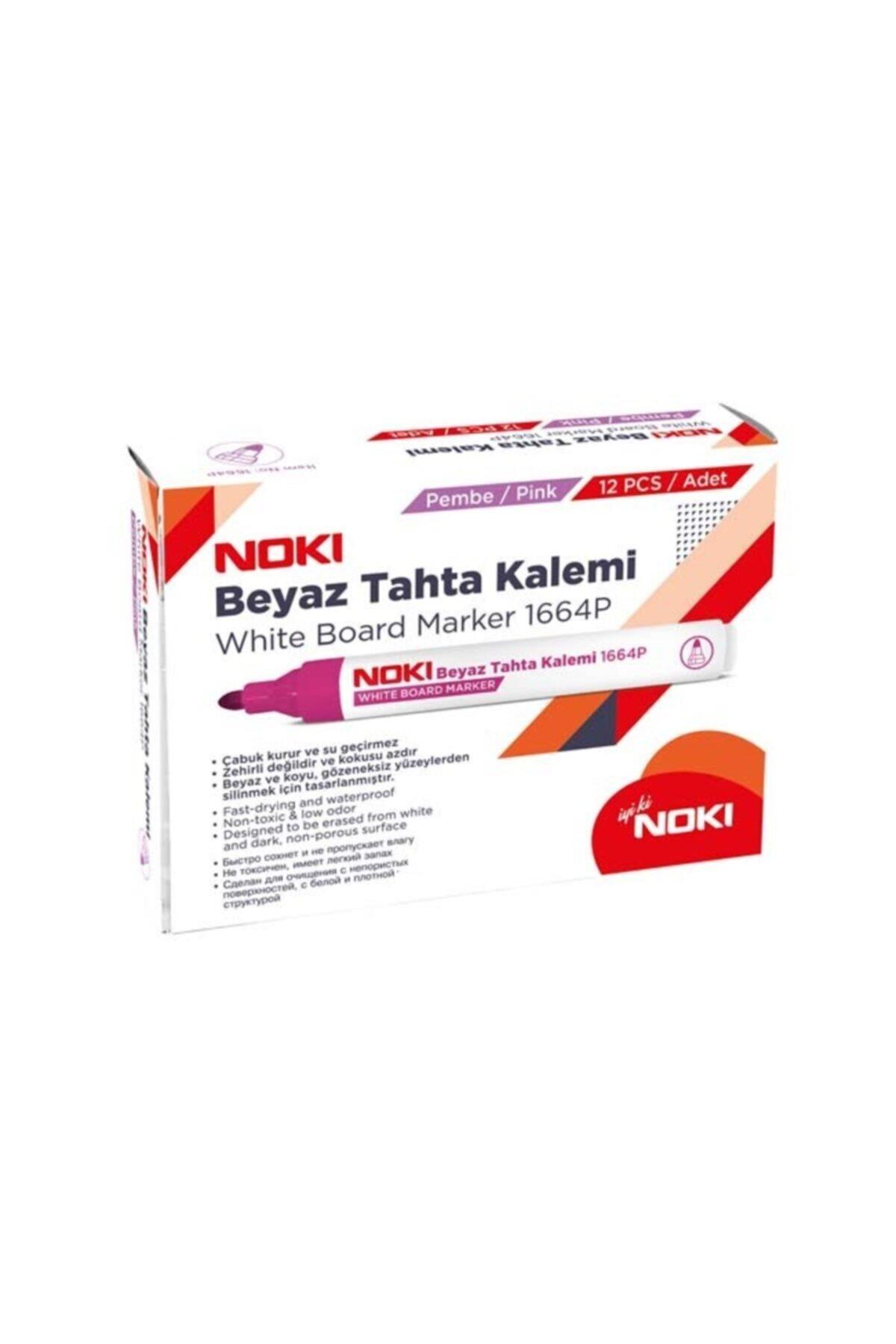 Noki Tahta Kalemi Pembe Beyaz Tahta Kalemi (12 Li Paket)