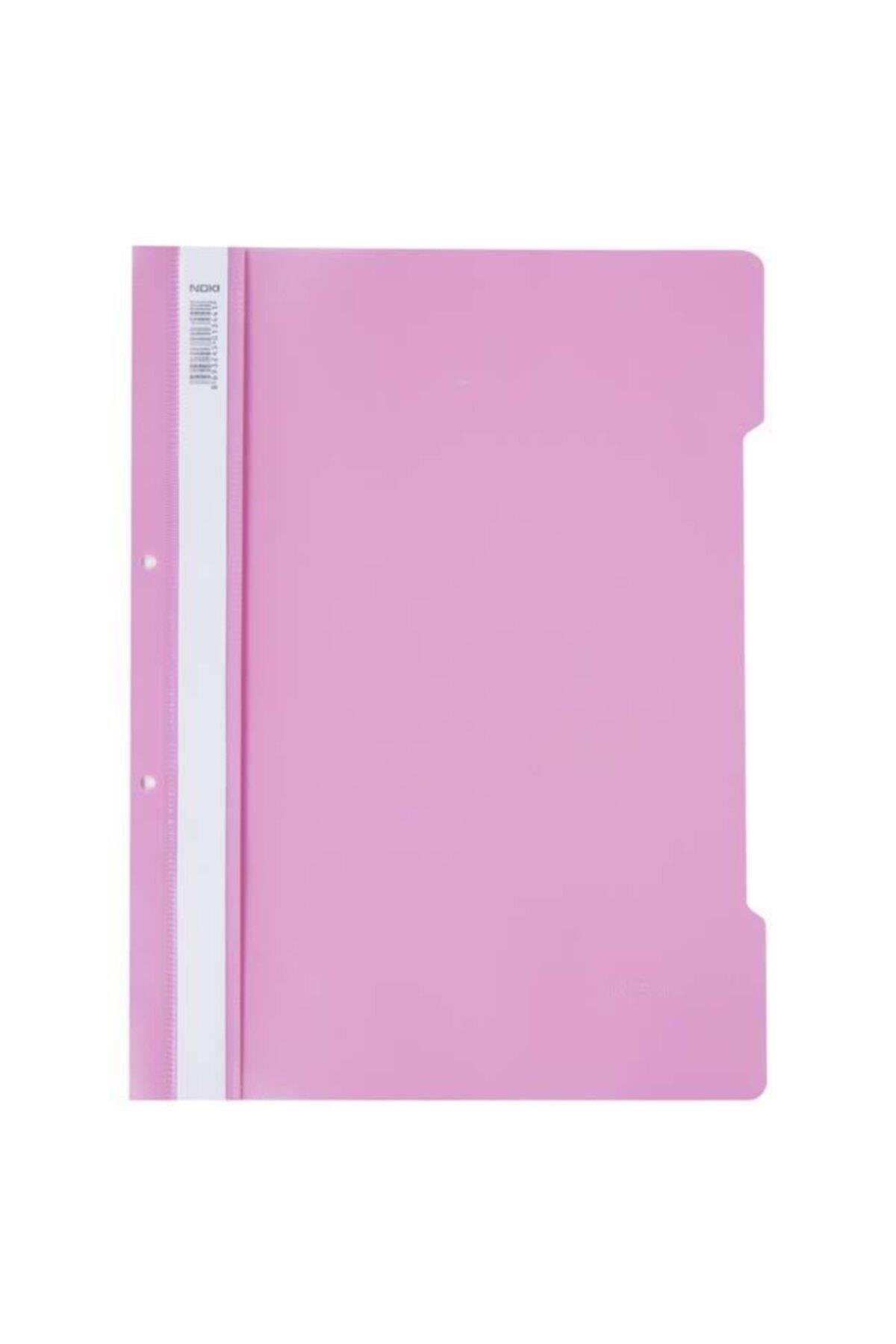 Noki Telli Dosya Plastik XL A4 Pembe 4820-70