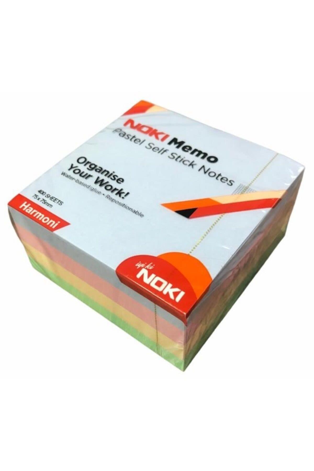 Noki Yapışkanlı Not Kağıdı Küp 400 Sayfa 75 x 75 Mm Pastel Harmoni (12 Adet)