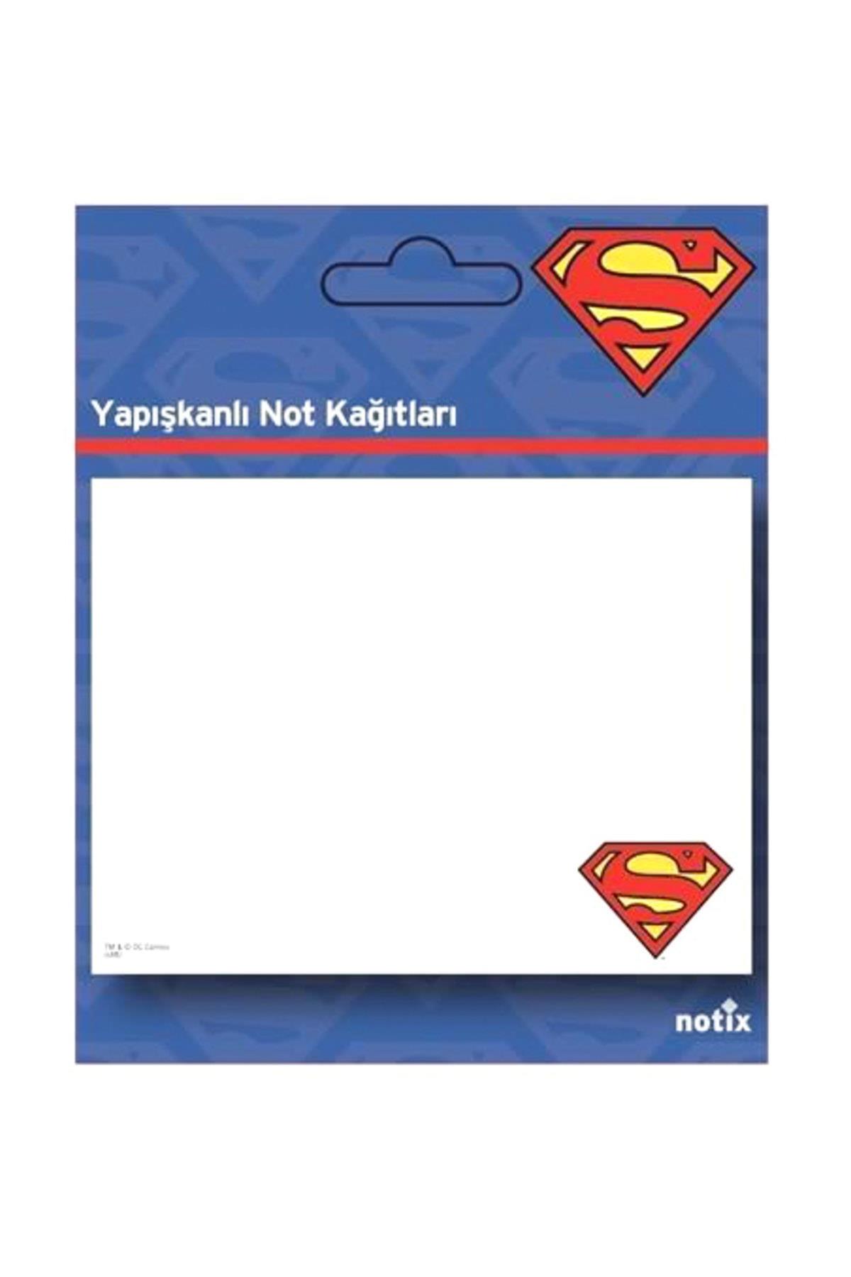Notix Süperman Desenli 50 Yaprak 100 x 75 mm Yapışkanlı Not Kağıdı
