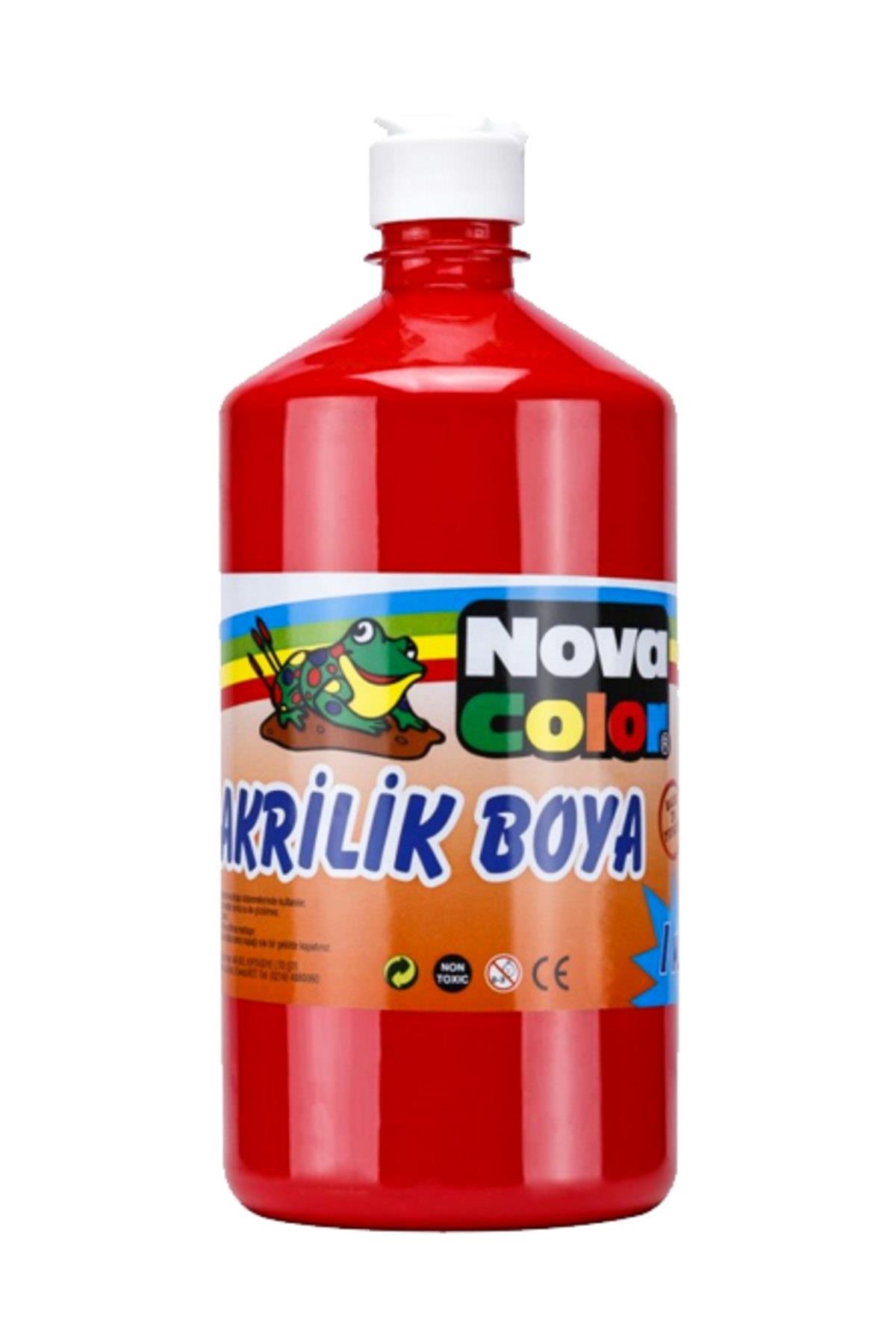 Nova Color Akrilik Boya 1 KG Kırmızı NC-222
