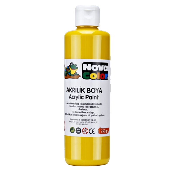 Nova Color Akrilik Boya 250 GR Sarı NC-430
