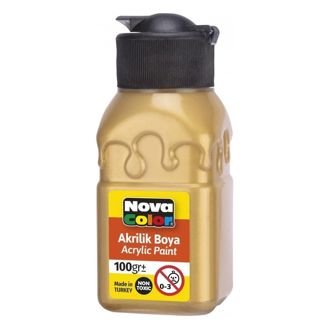 Nova Color Akrilik Boya Şişe 100 Cc Altın Nc-2035
