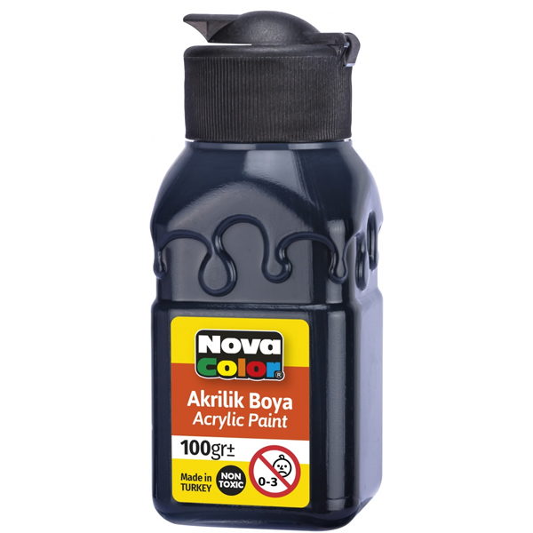 Nova Color Akrilik Boya 100 ml Siyah