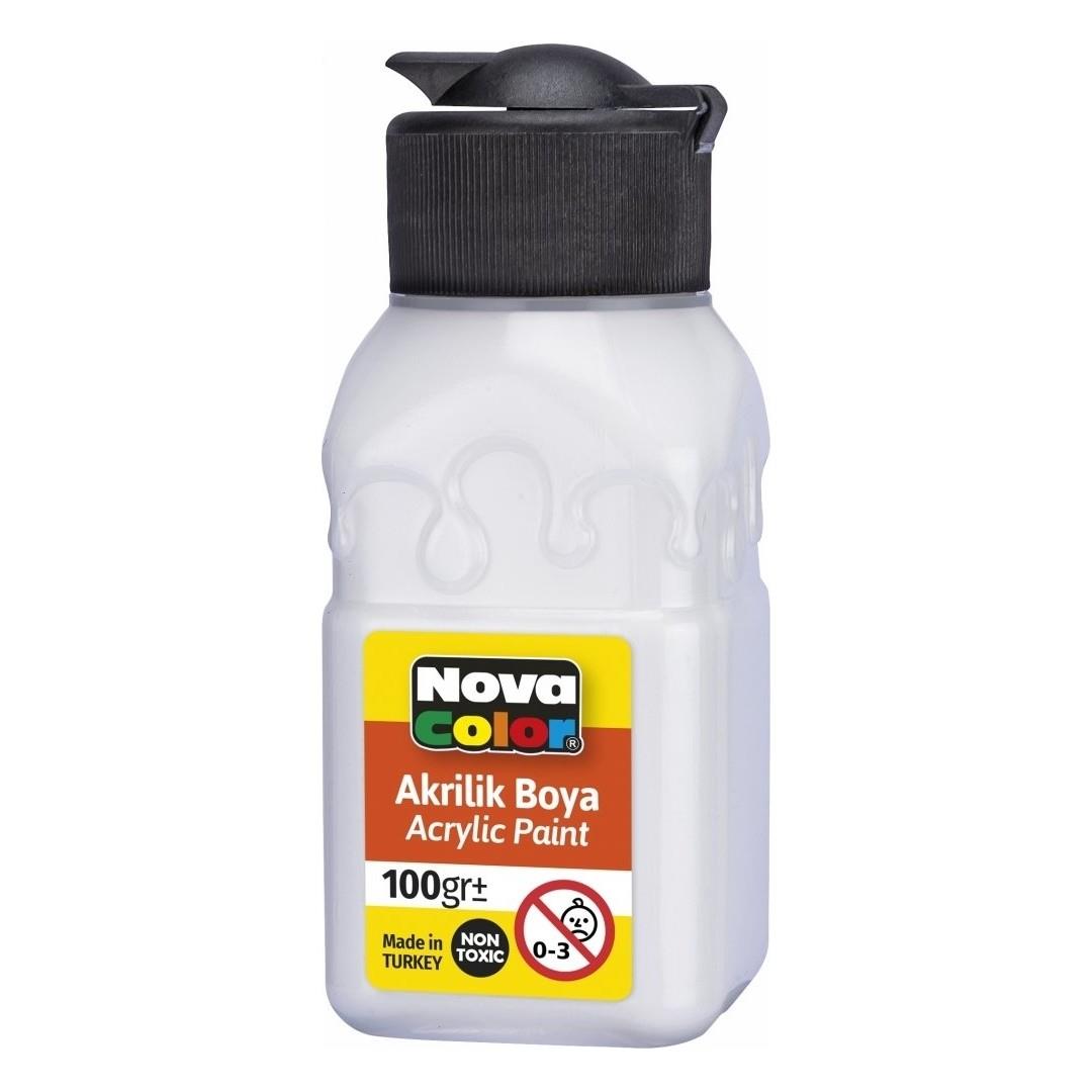 Nova Color Akrilik Boya Şişe 100 Cc Titanyum Beyazı Nc-2033