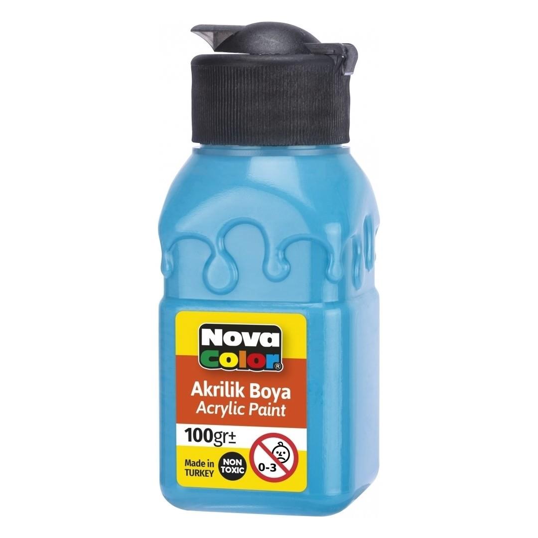 Nova Color Akrilik Boya Şişe 100 Cc Turkuaz Nc-2025