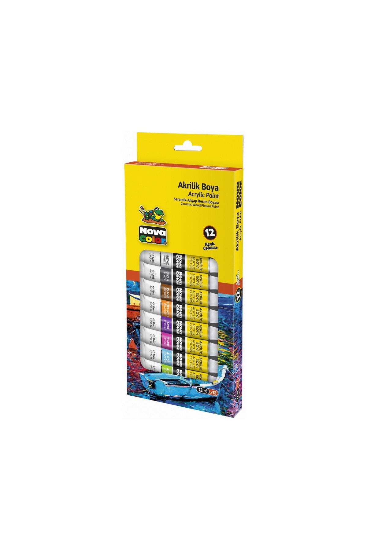 Nova Color Akrilik Boya Tup 12 Li 12 ML NC-2004