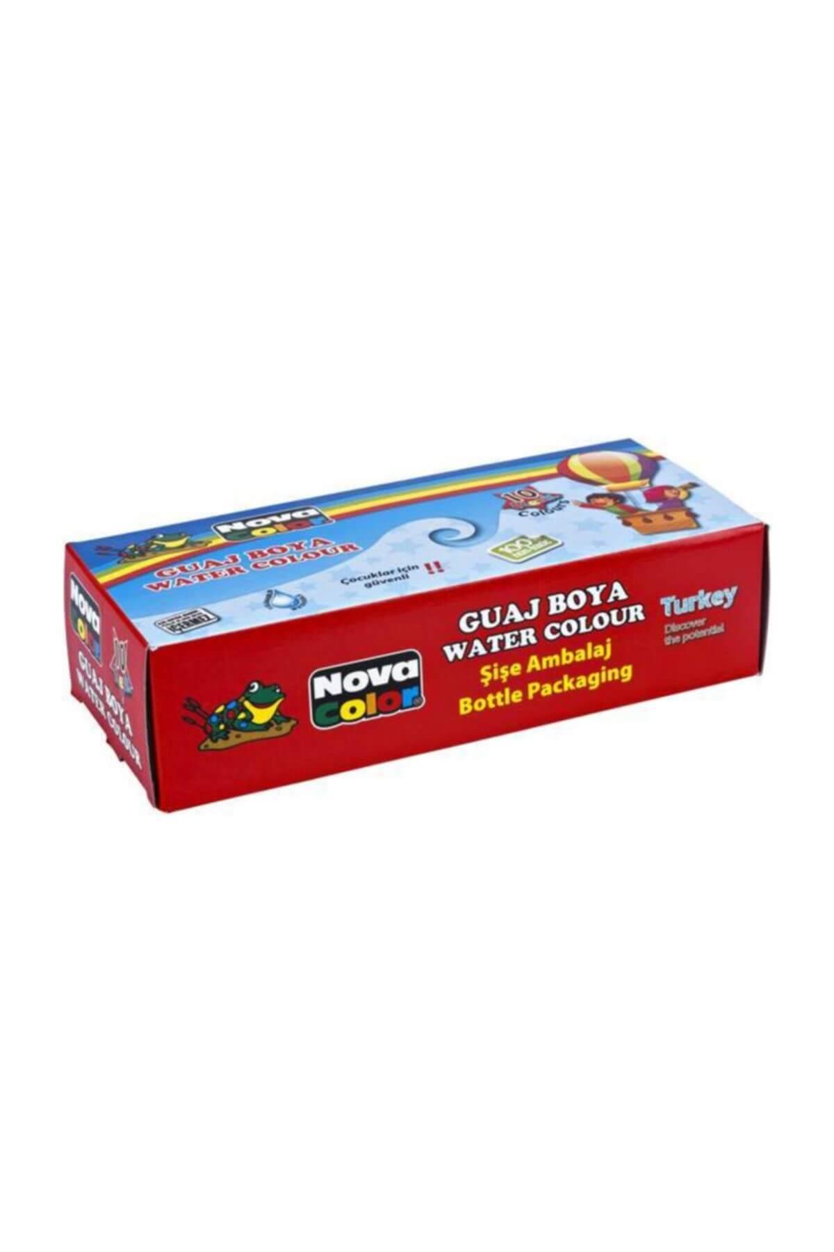 Nova Color Guaj Boya Şişe 10 Renk NC-114