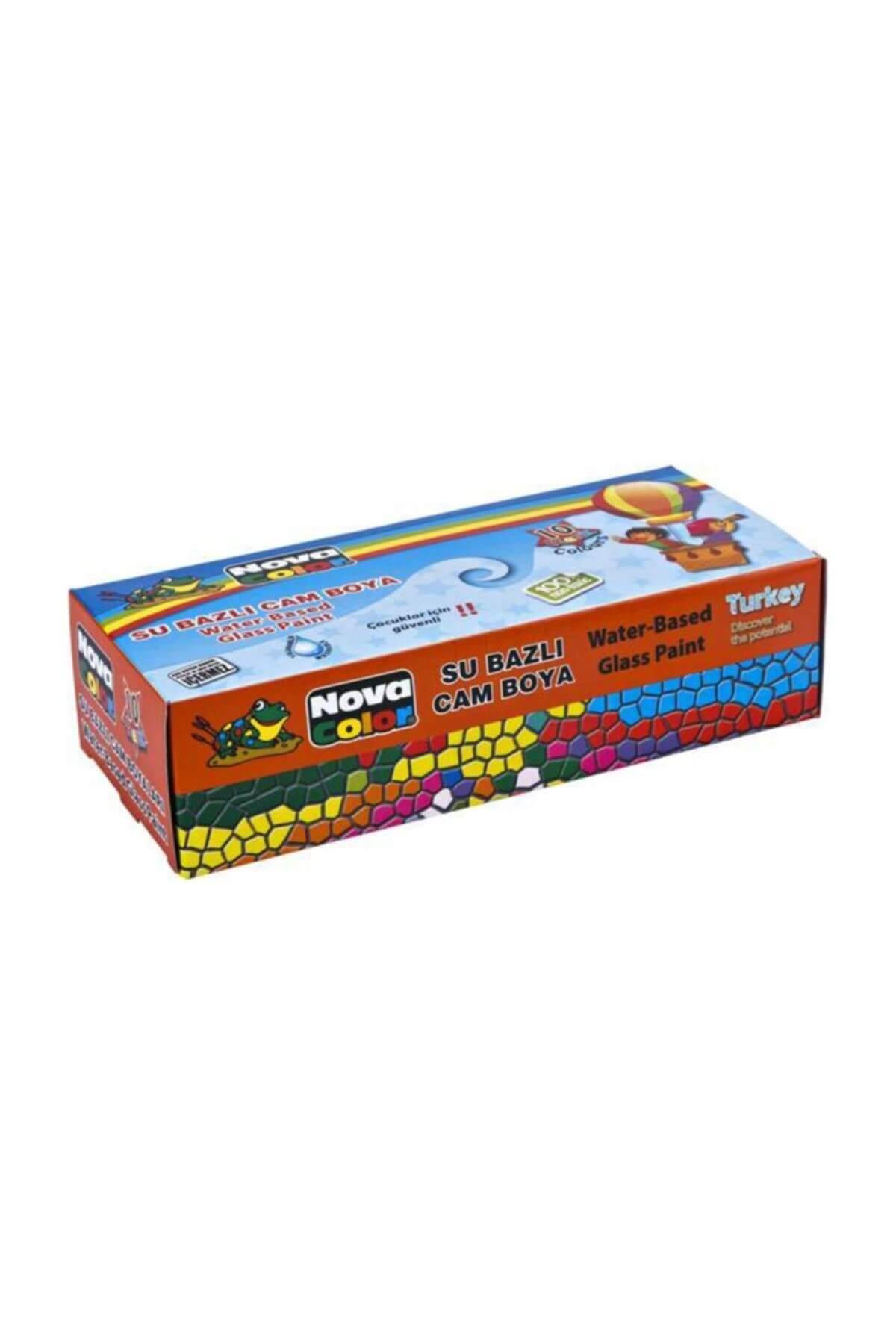 Nova Color Öğrenci Tipi Cam Boyası Su Bazlı 30 CC 10 Renk NC-199
